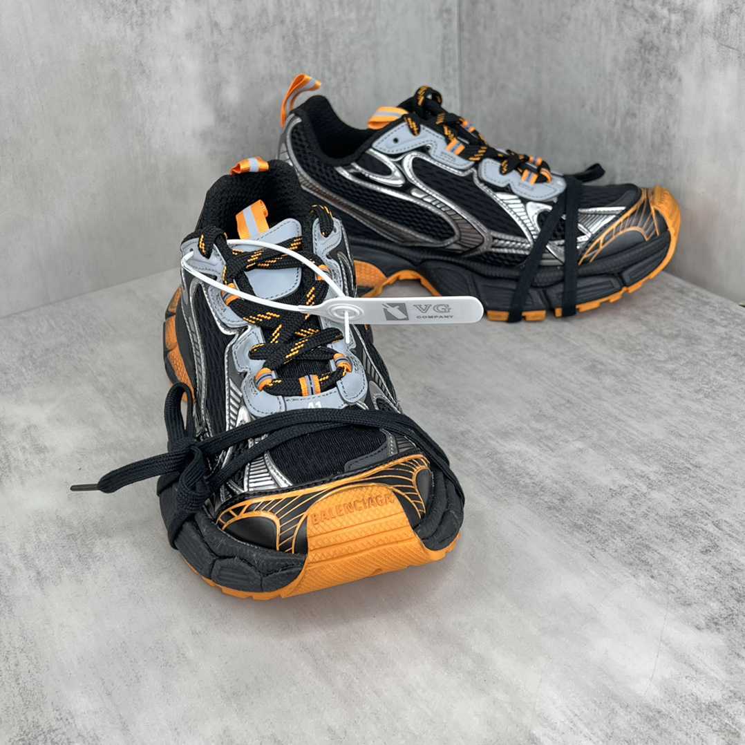 Balenciaga 3XL Distressed Mesh and Rubber Sneakers - DesignerGu