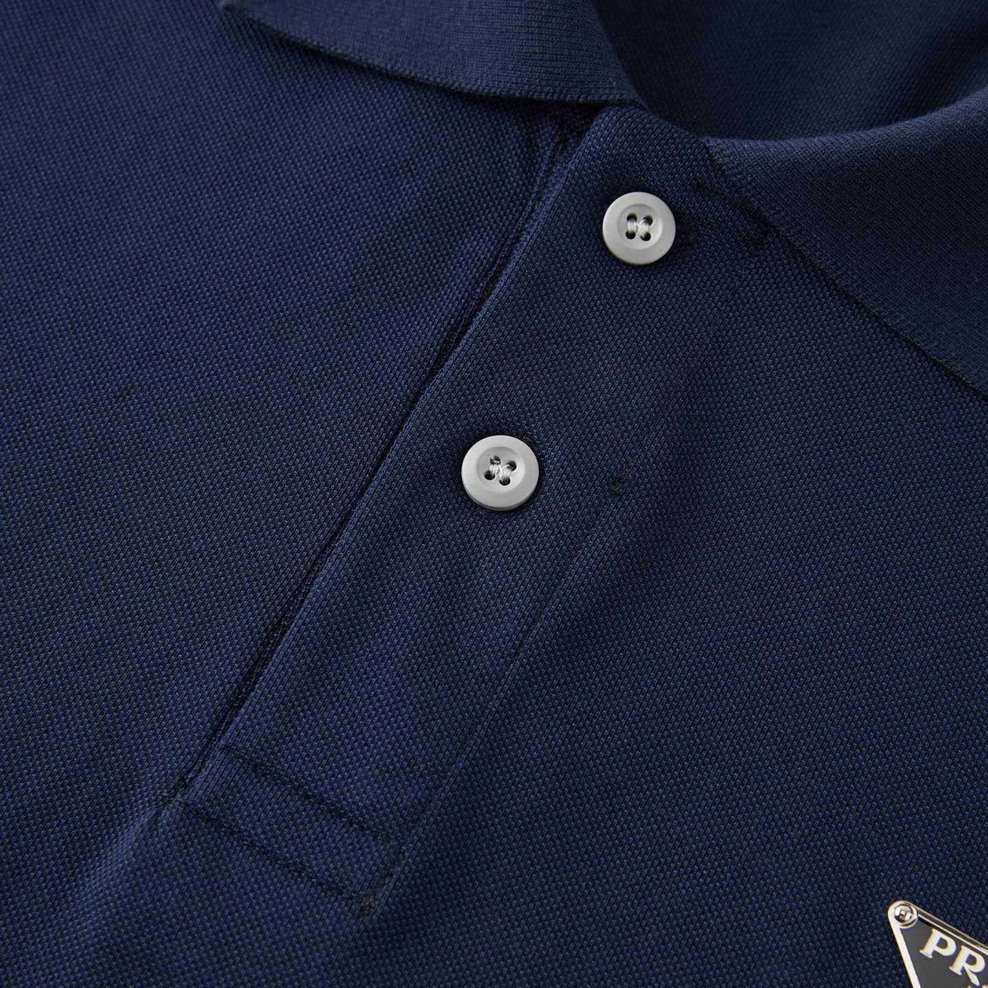 Prada Piqué Polo Shirt - DesignerGu