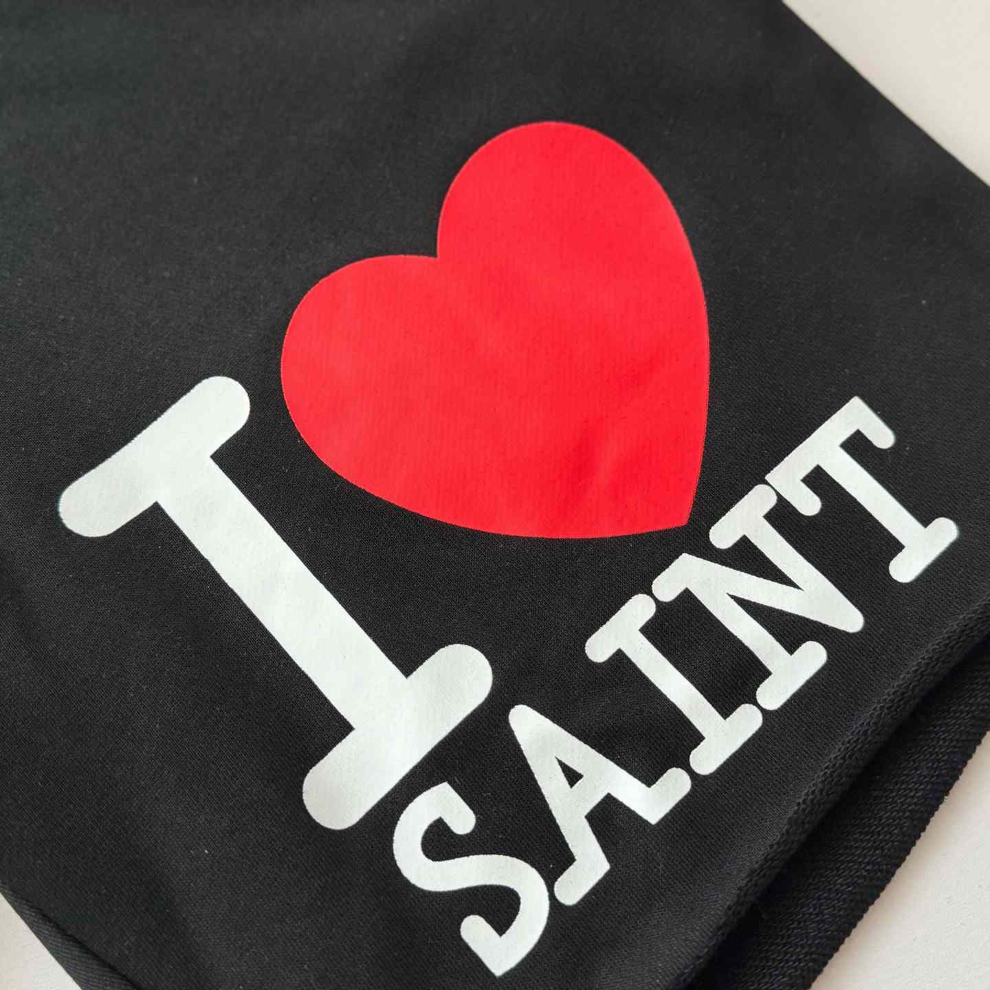 Saint Micheal Graphic-Print Raw-Hem Shorts - DesignerGu