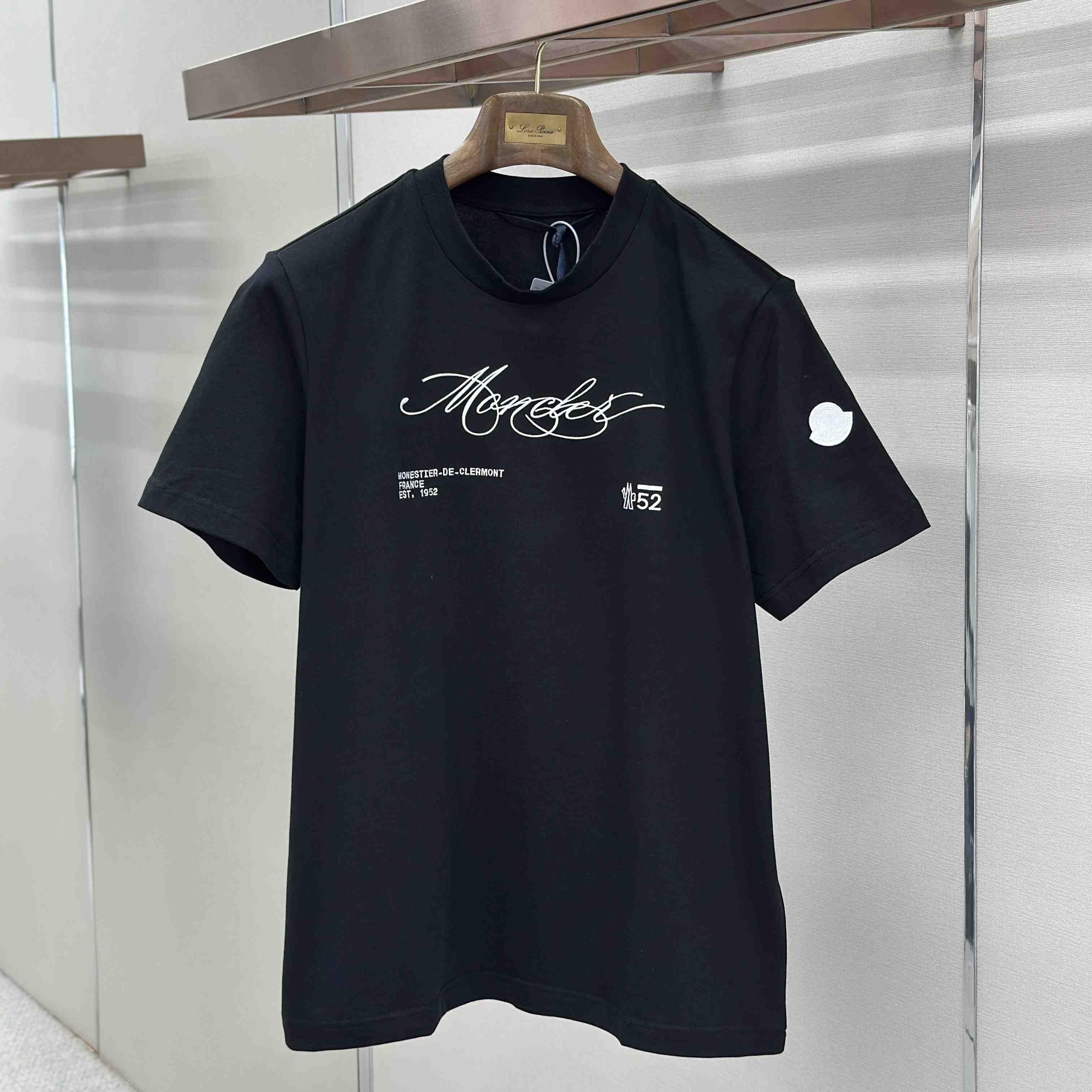 Moncler Script Logo Cotton T-shirt - DesignerGu