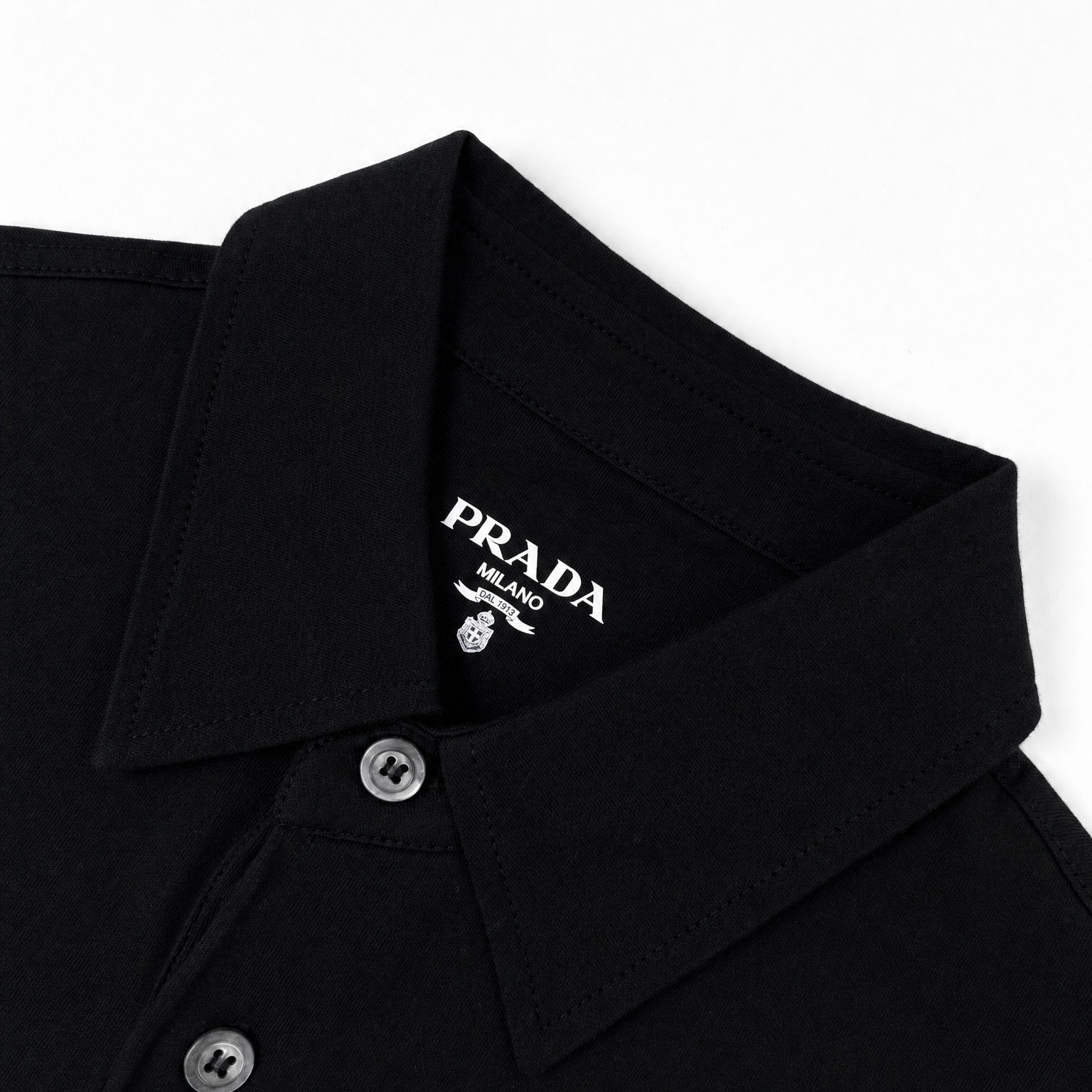 Prada Short-Sleeved Cotton Polo Shirt - DesignerGu