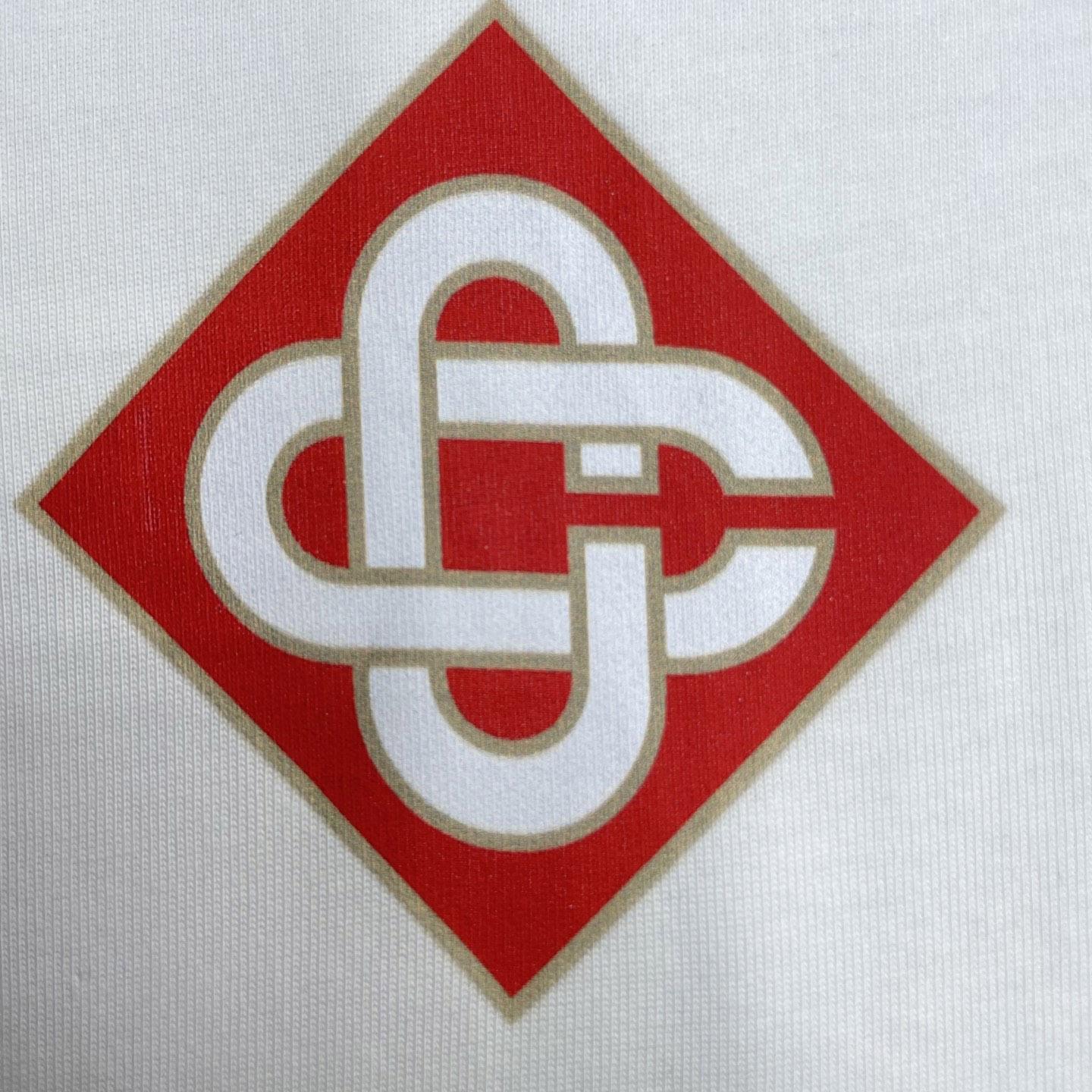 Casablanca White Casablanca Diamond Logo Short Sleeve T‑Shirt C1165 - DesignerGu