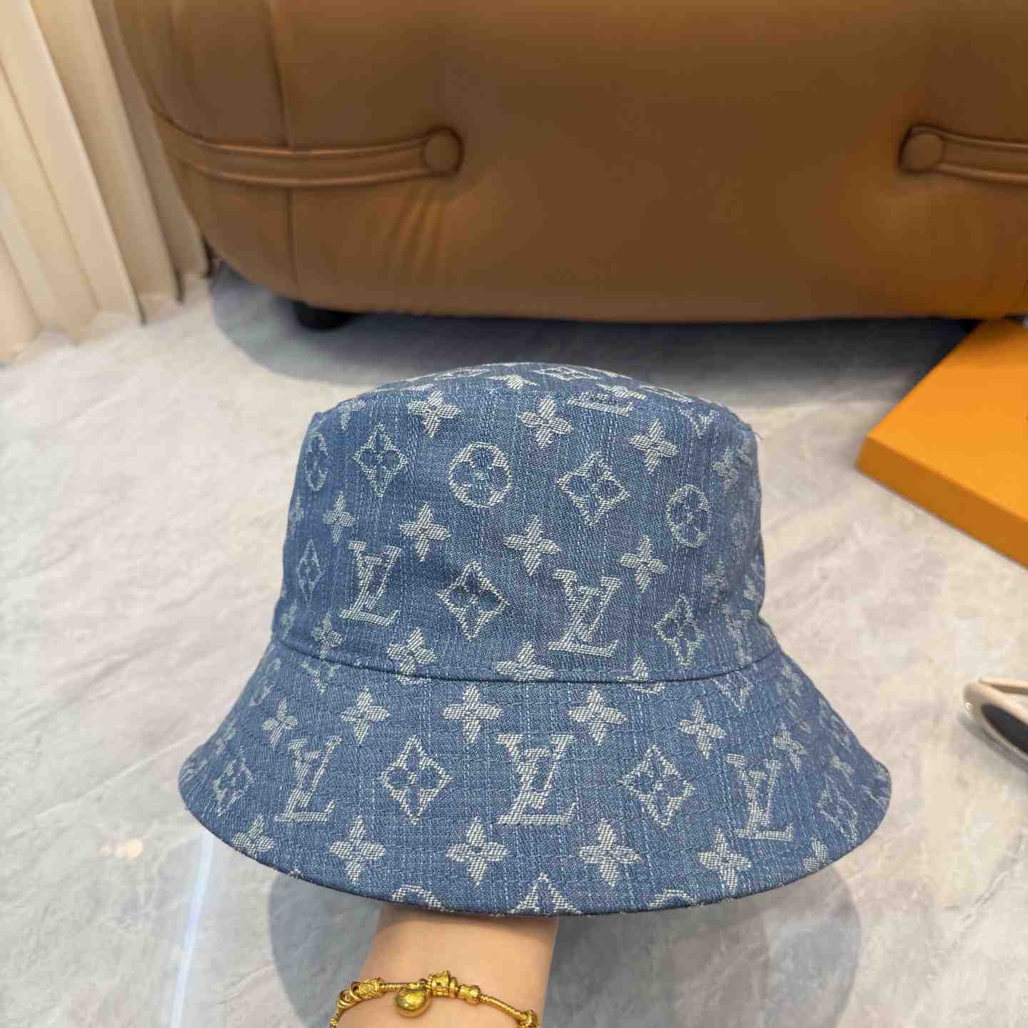 Louis Vuitton Denim Bucket Hat - DesignerGu