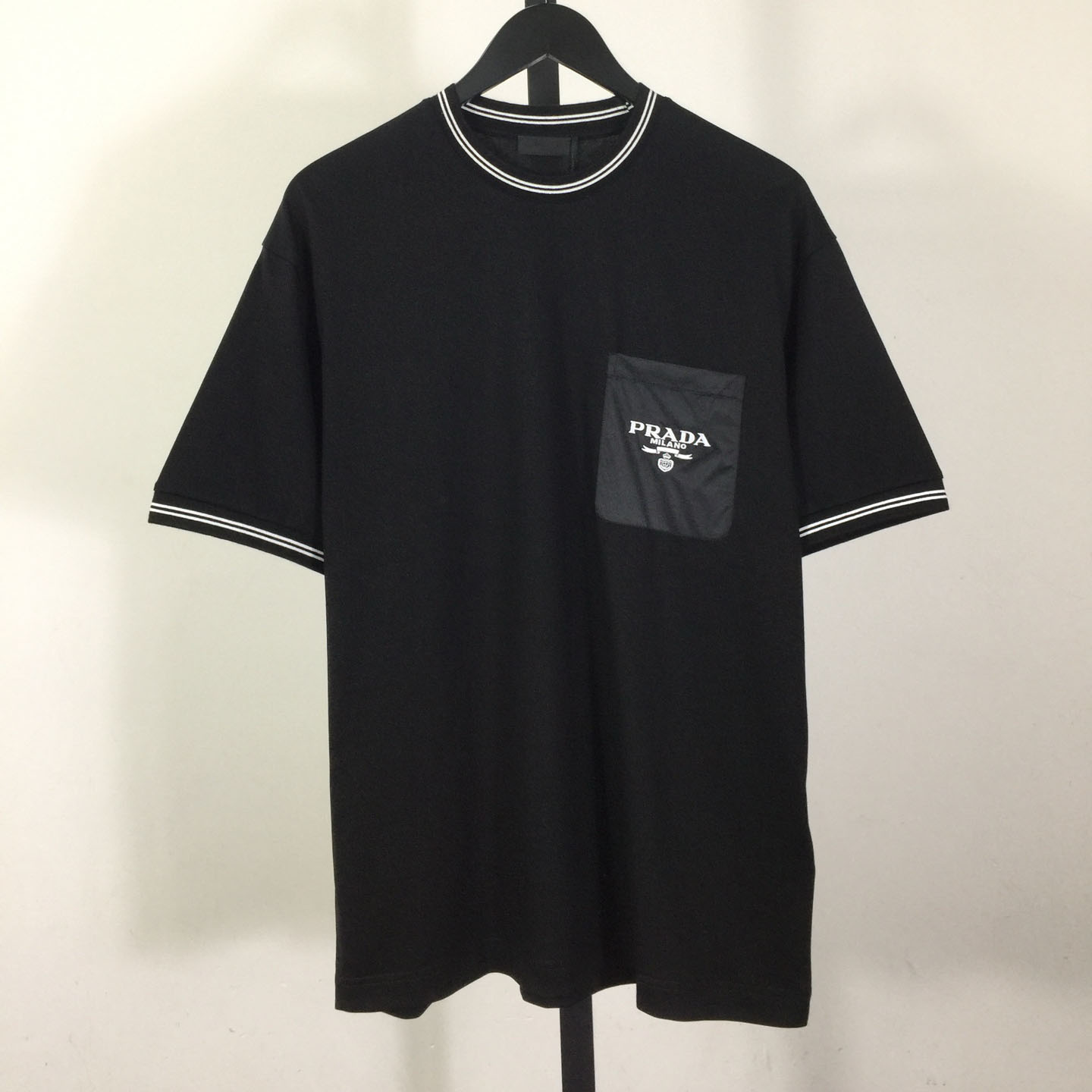 Prada Cotton  Logo Pocket T-shirt - DesignerGu