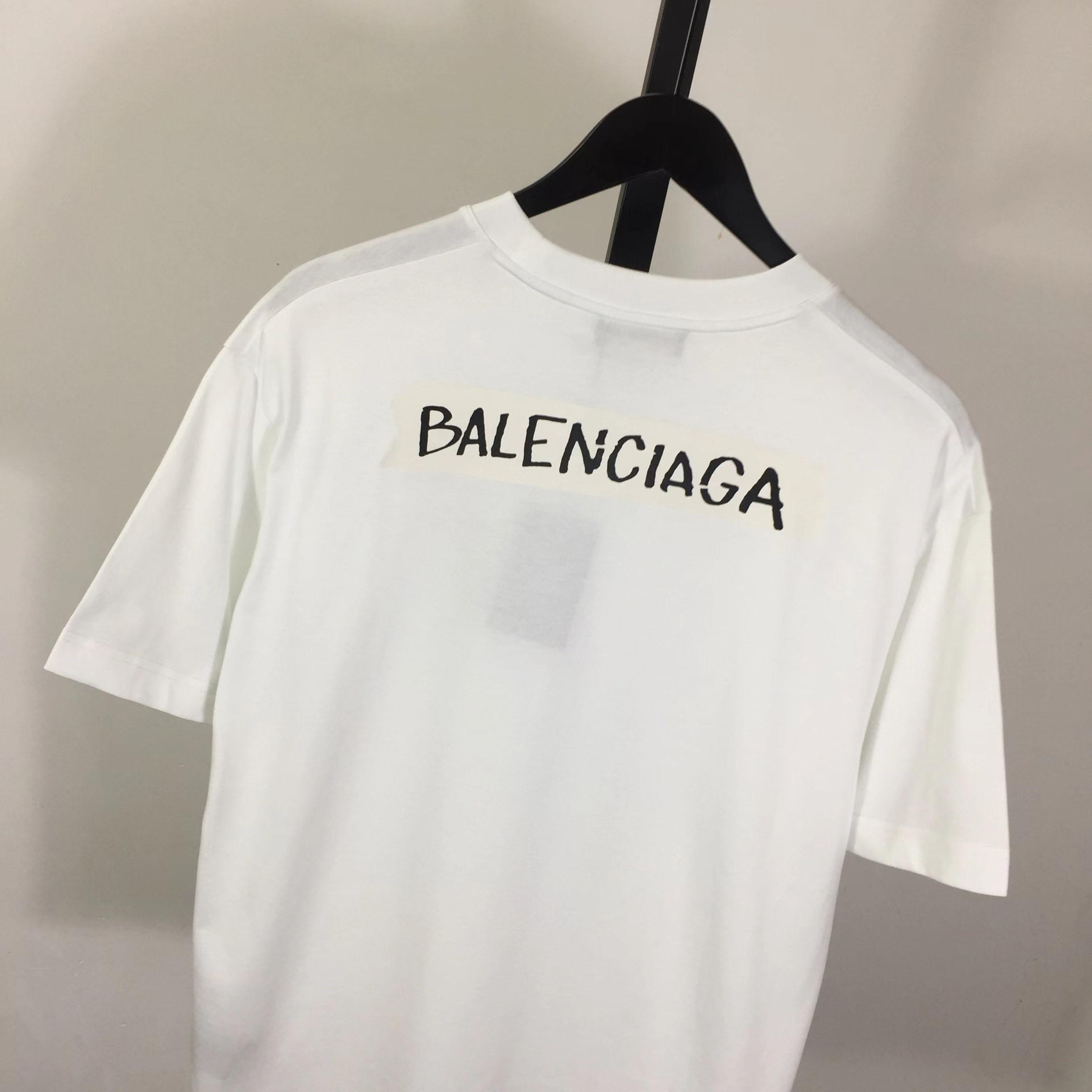 Balenciaga Logo Printed Crewneck T-Shirt - DesignerGu