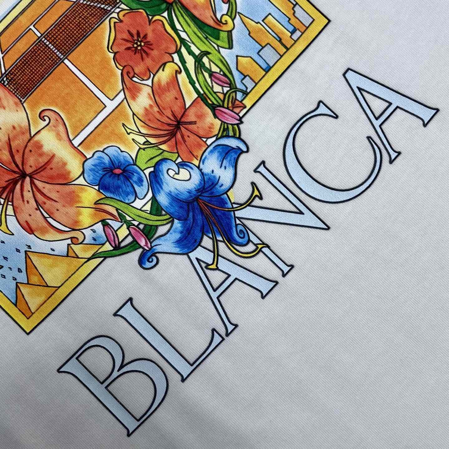 Casablanca Tennis Landscape Classic T-Shirt 'White' C1145 - DesignerGu