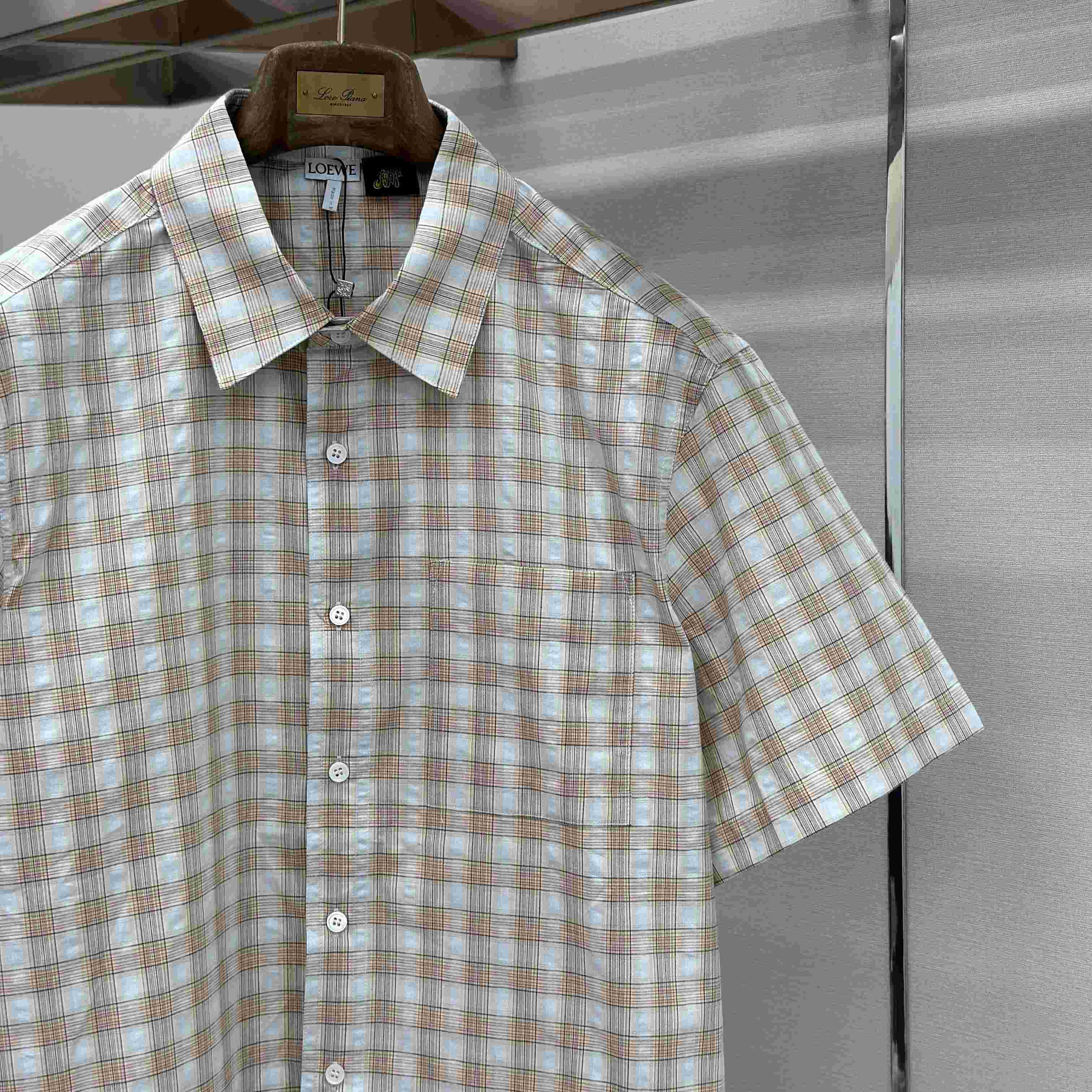 Loewe Short Sleeve Shirt In Cotton - DesignerGu