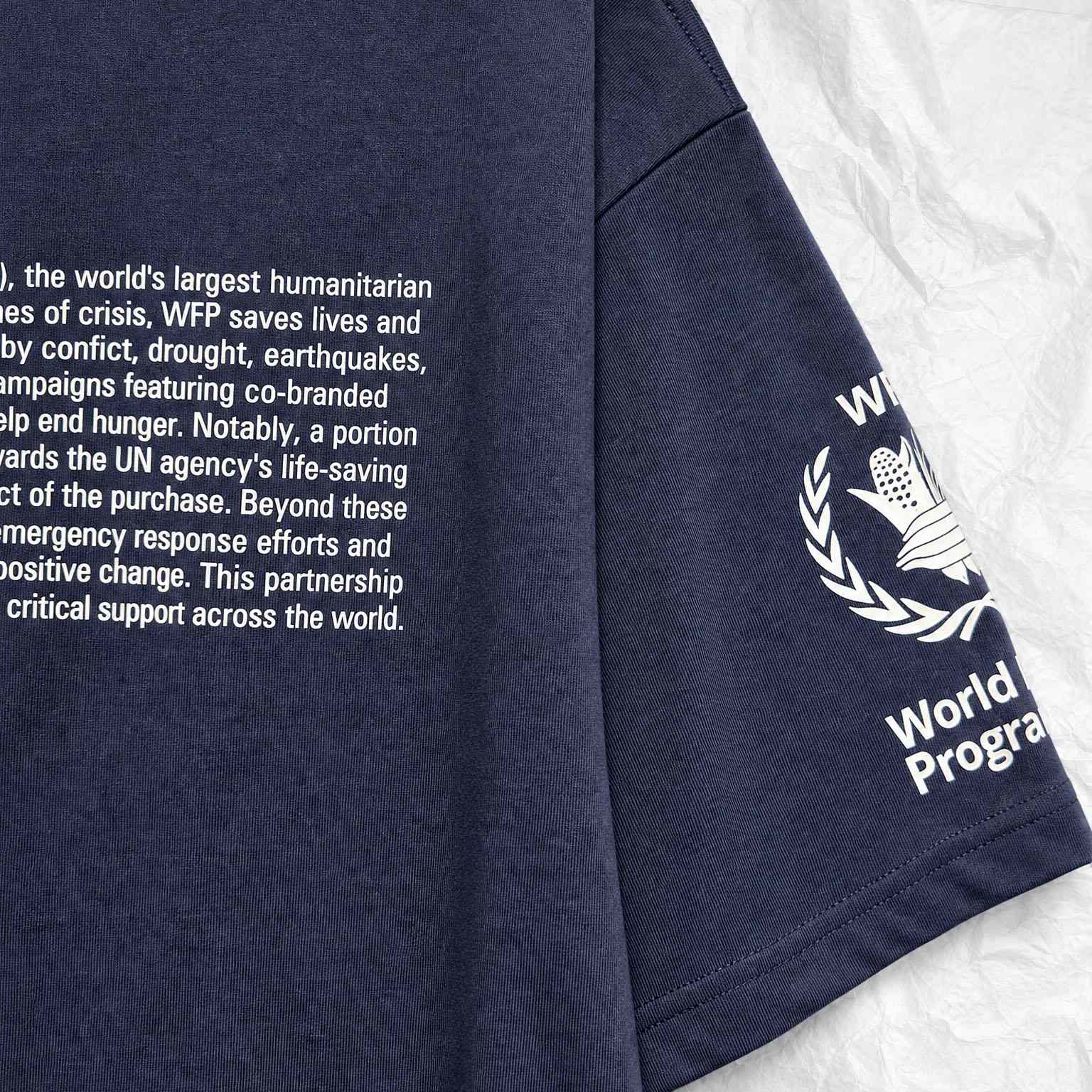 Balenciaga Wfp Medium Fit T-shirt In Navy - DesignerGu