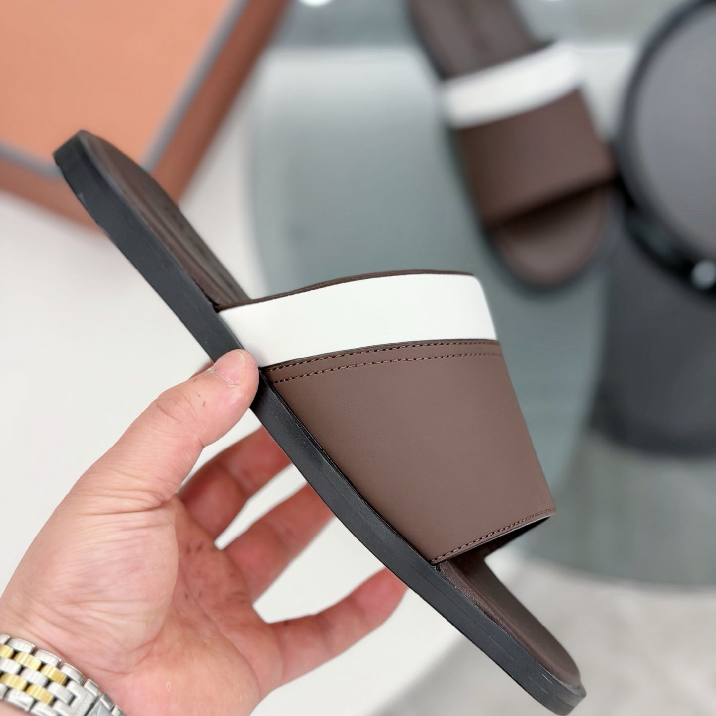 Loro Piana  Slide Sandal - DesignerGu