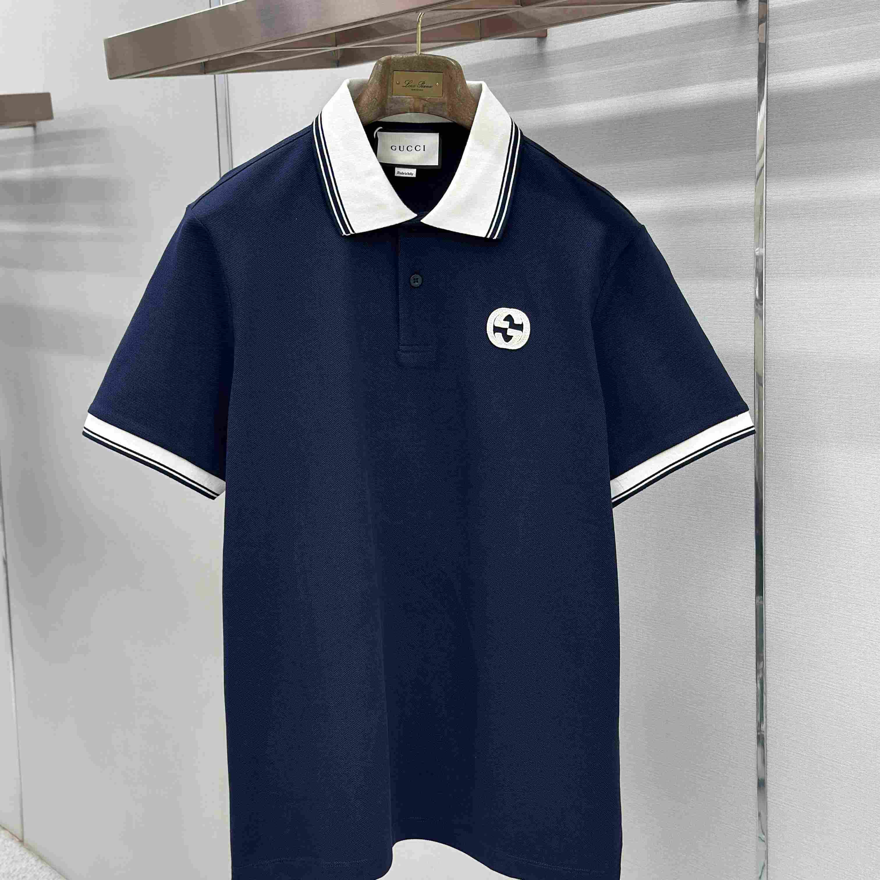 Gucci Interlocking G Piqué Polo Shirt - DesignerGu