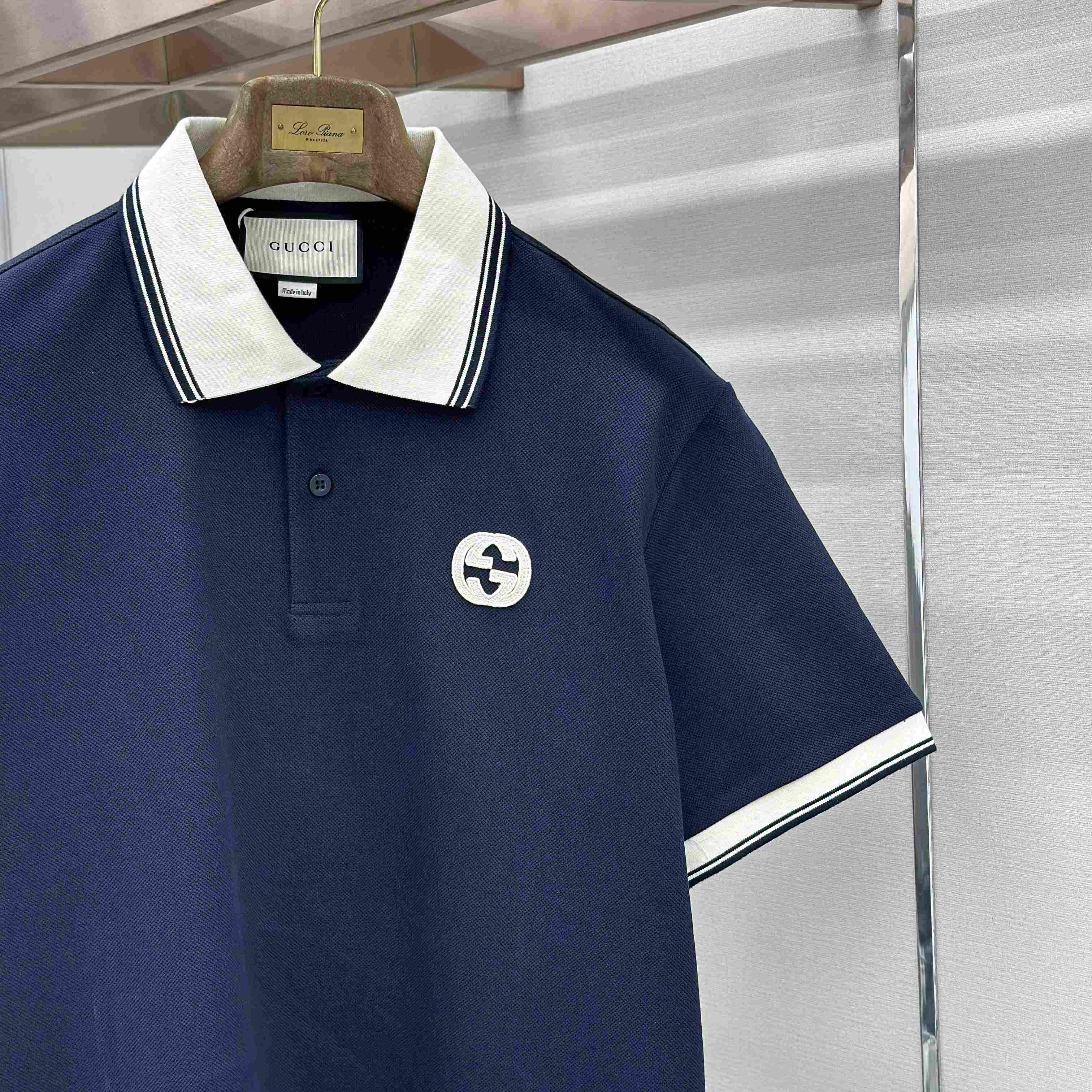 Gucci Interlocking G Piqué Polo Shirt - DesignerGu