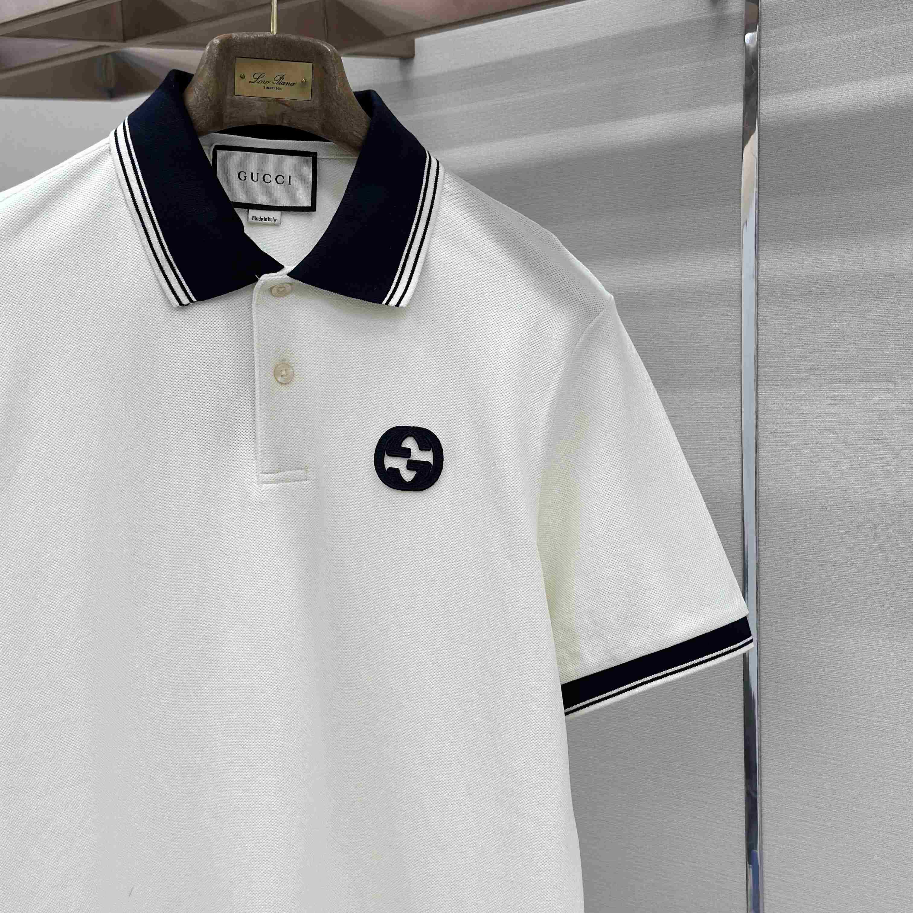 Gucci Interlocking G Piqué Polo Shirt - DesignerGu