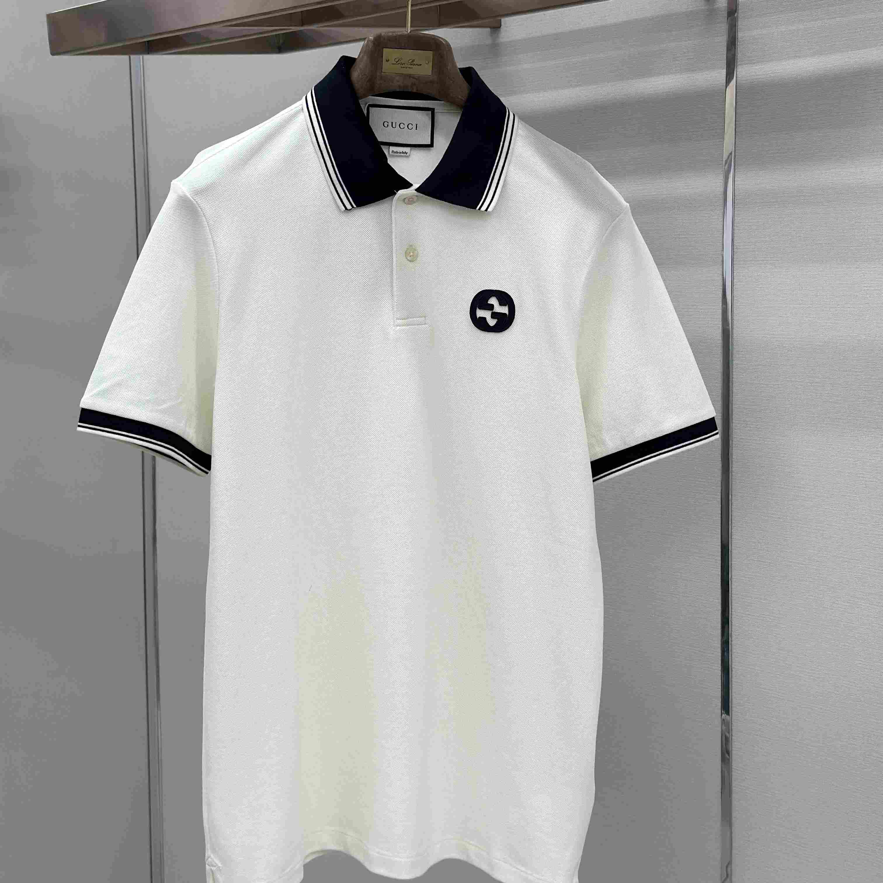 Gucci Interlocking G Piqué Polo Shirt - DesignerGu