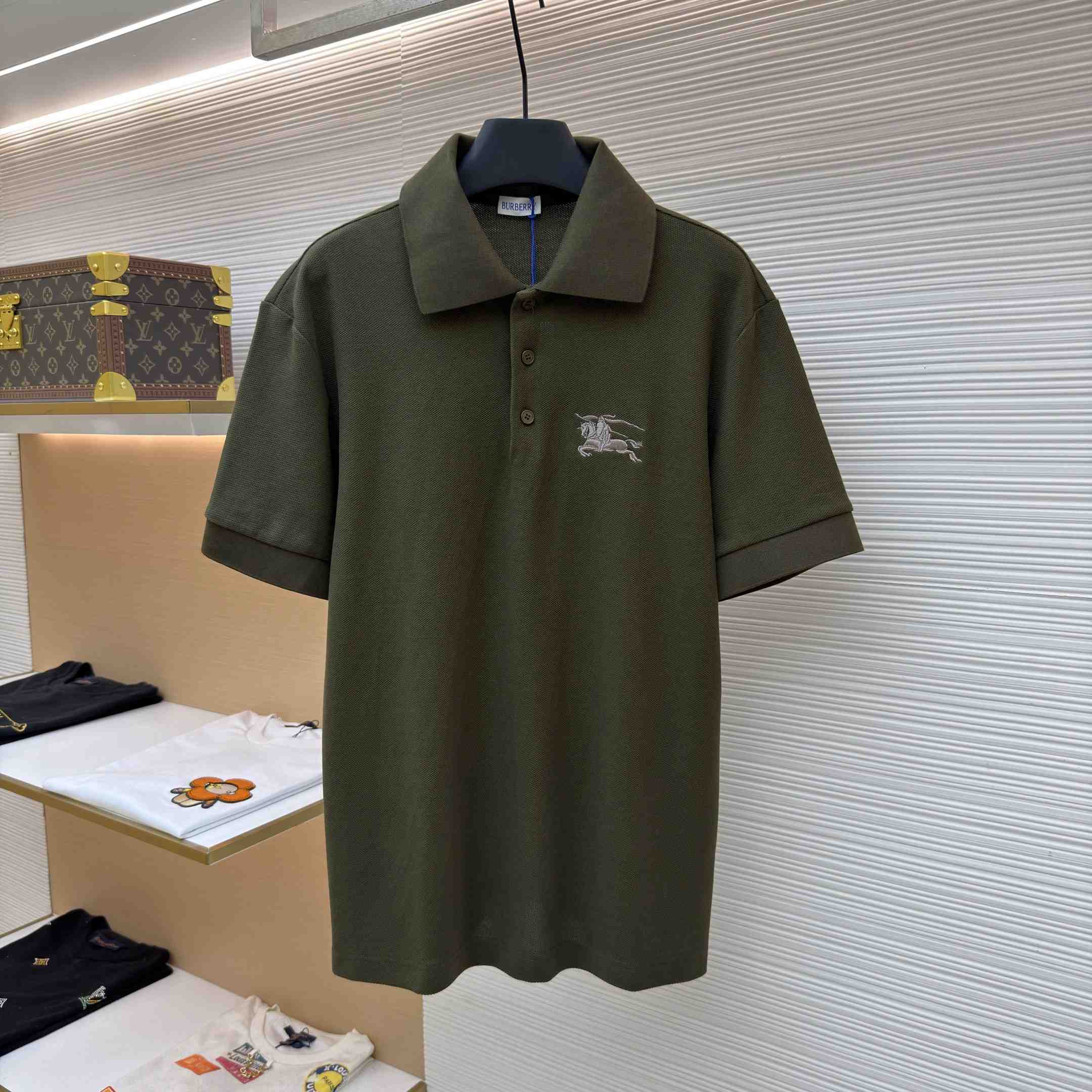 Burberry Knight Cotton Polo Shirt - DesignerGu