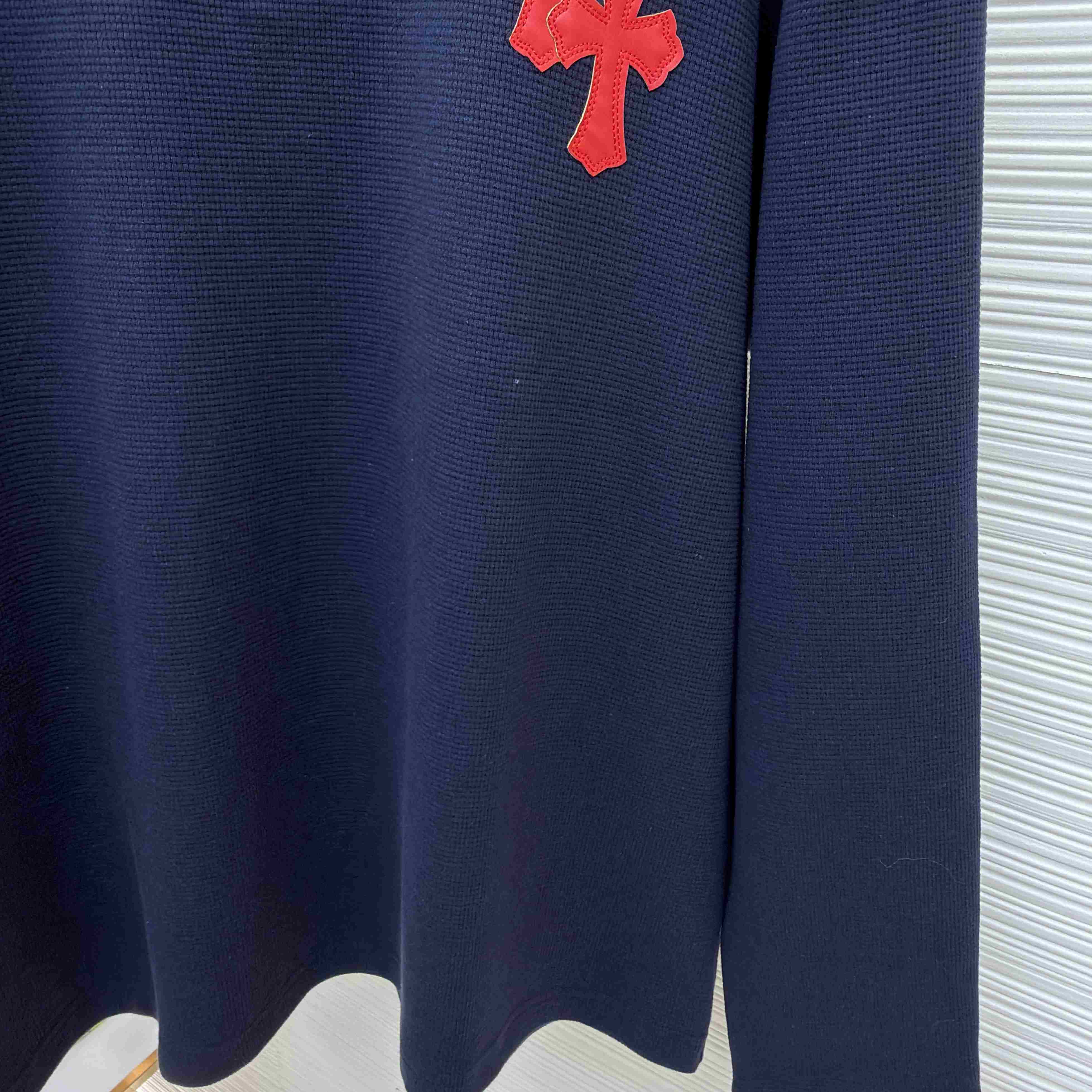 Chrome Hearts Waffle Henley Collar Long Sleeves - DesignerGu