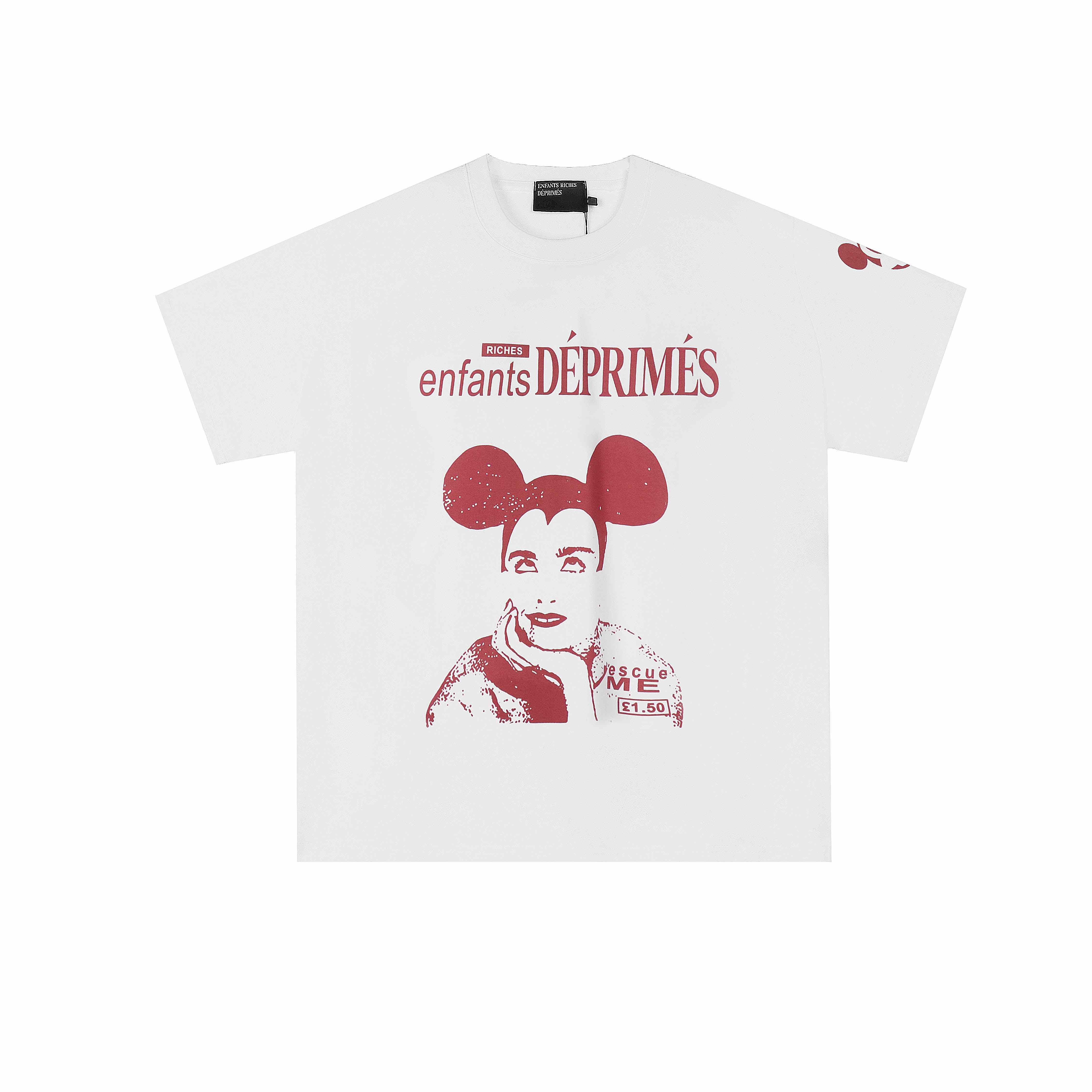 Enfants Riches Déprimés Lust Logo Print Cotton Jersey T-Shirt  White - DesignerGu