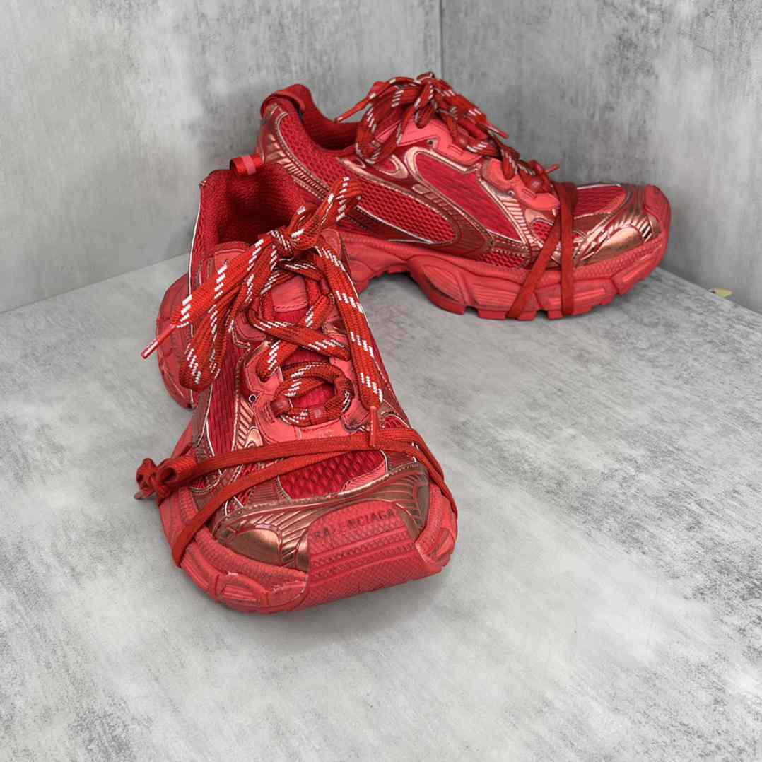 Balenciaga 3XL Sneaker 'Worn-Out - Red' - DesignerGu