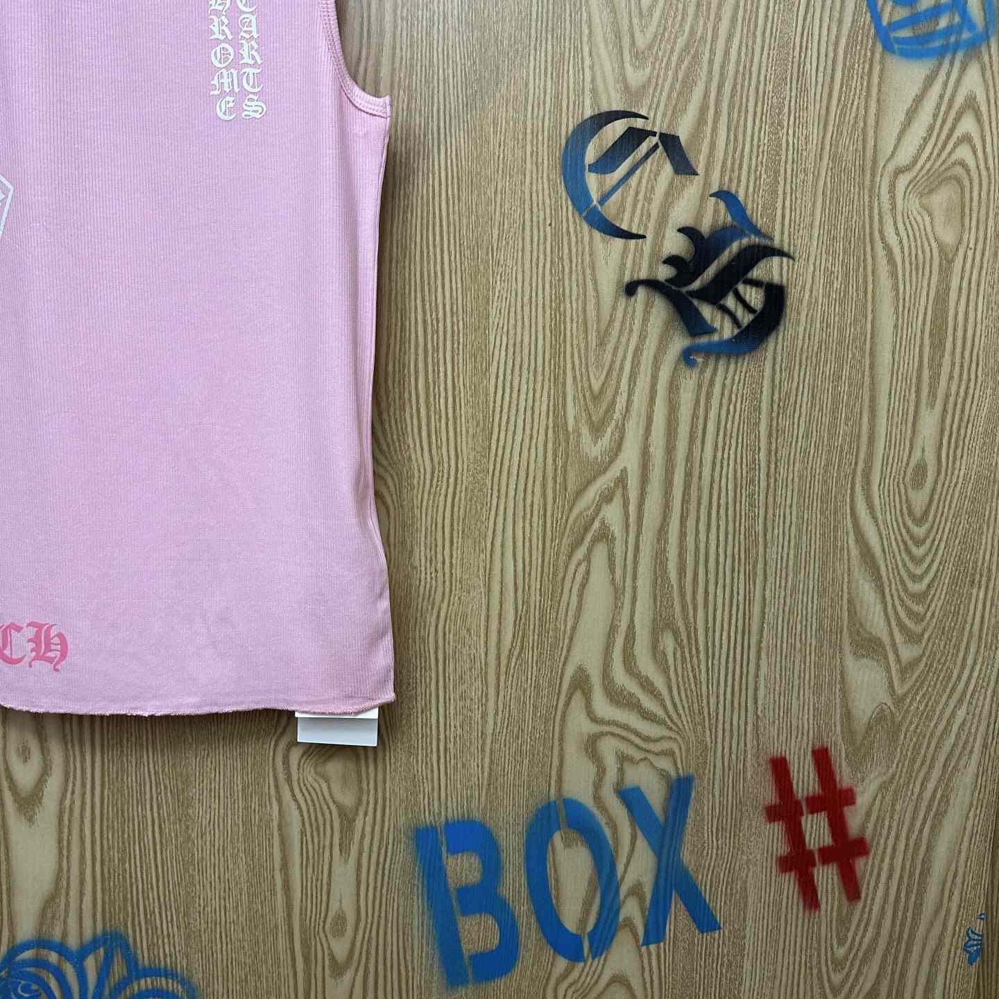 Chrome Hearts T Bar Rib Tank 'Pink' - DesignerGu