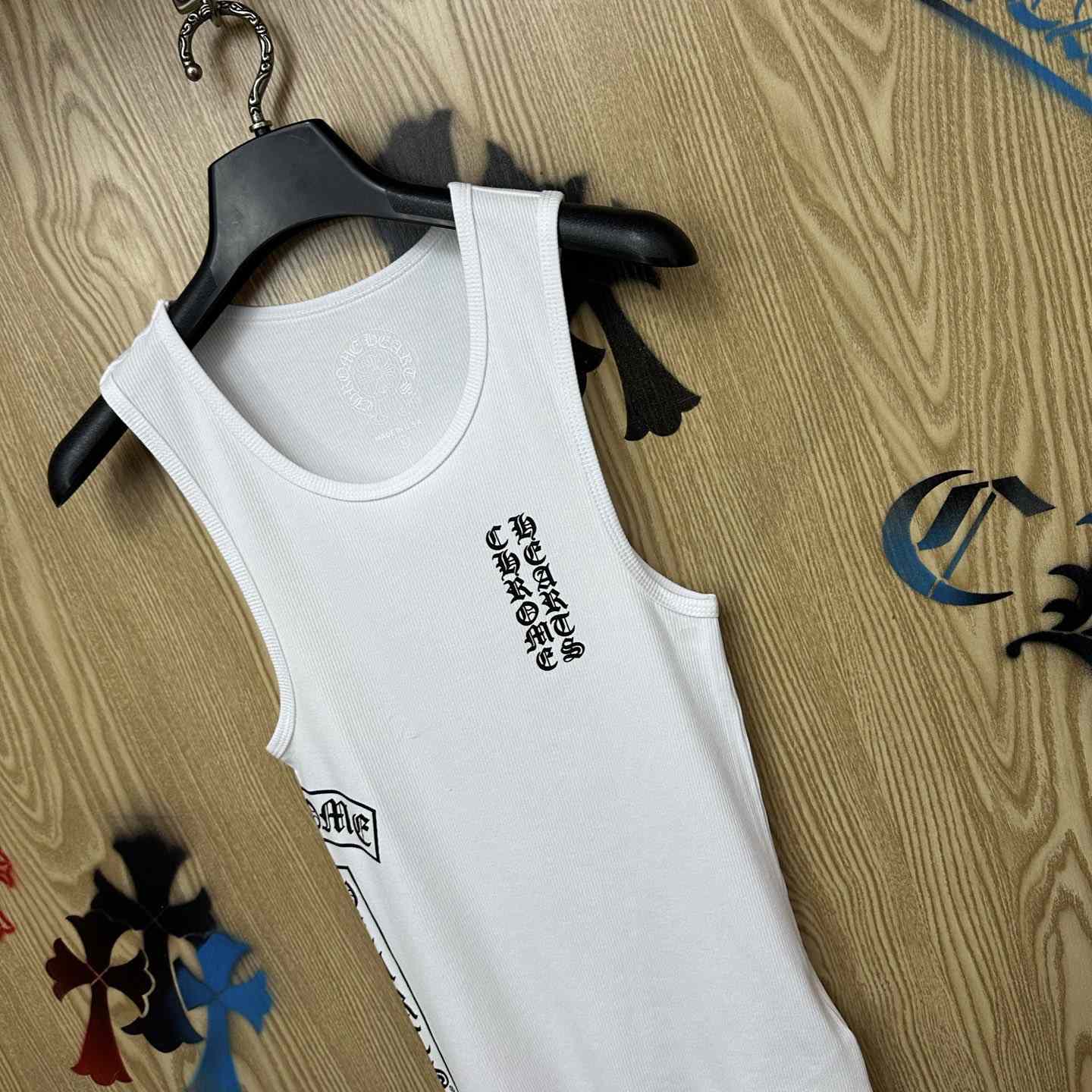 Chrome Hearts Ribbed Tank Top - DesignerGu
