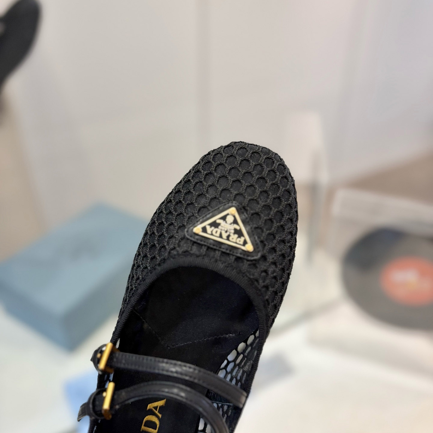 Prada Mesh Fabric Ballerinas - DesignerGu
