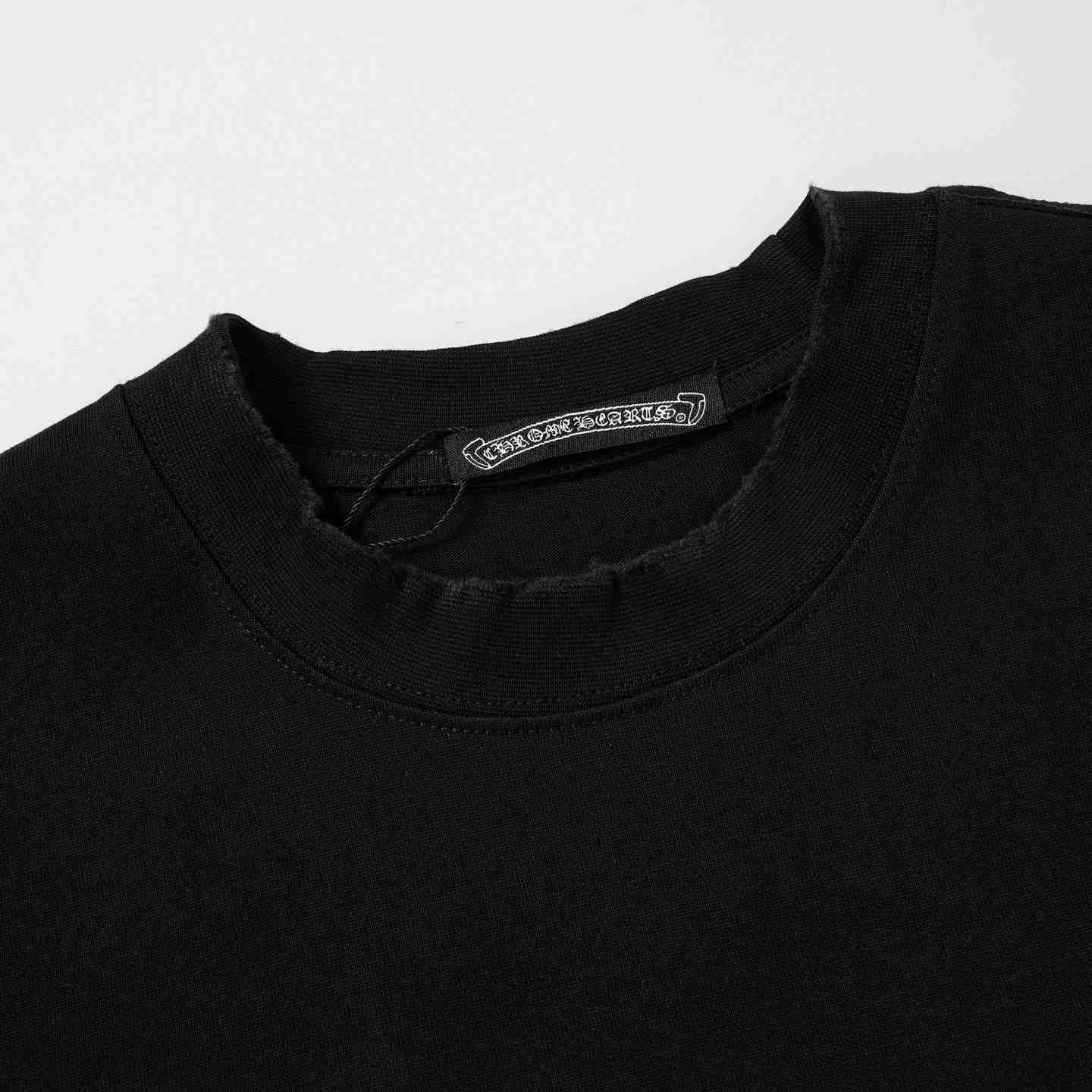 Chrome Hearts Cotton Cross Stitch T-Shirt 'Black' - DesignerGu