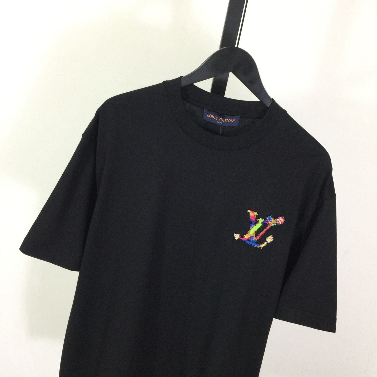 Louis Vuitton Logo Cotton T-Shirt  - DesignerGu