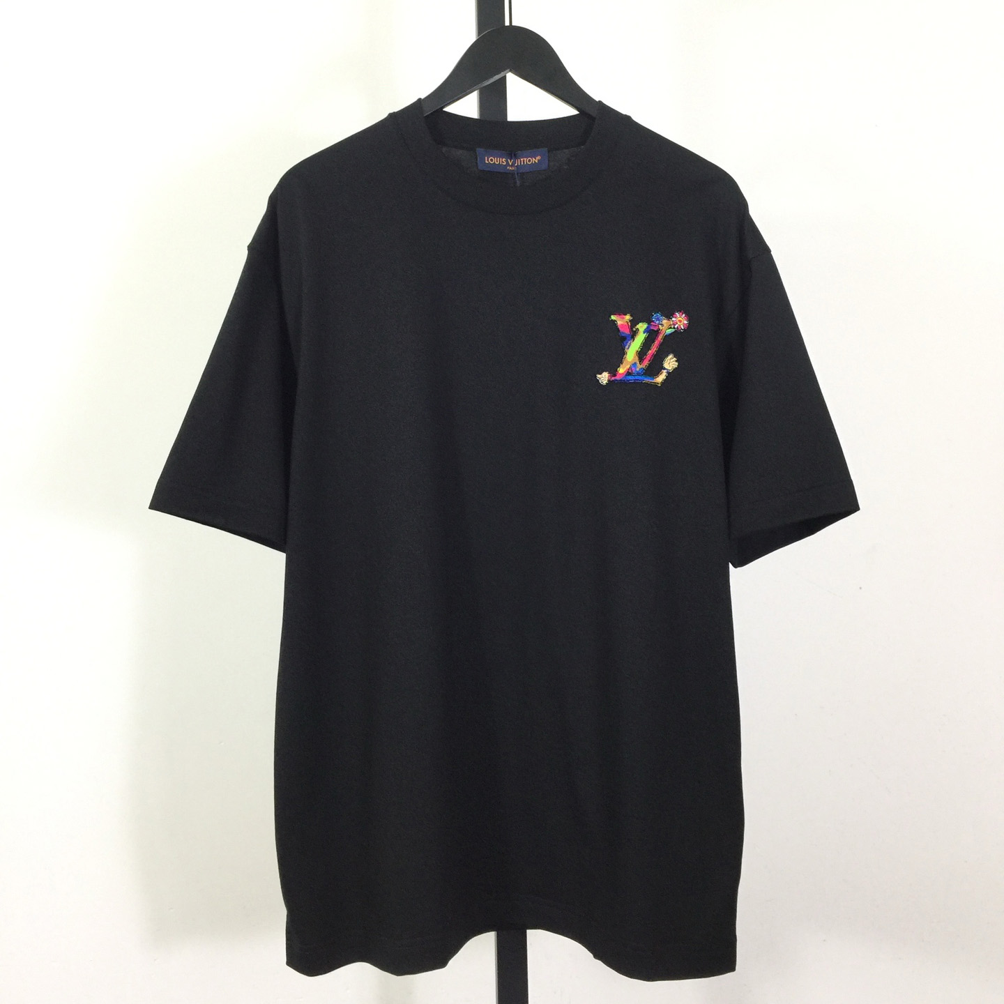 Louis Vuitton Logo Cotton T-Shirt  - DesignerGu