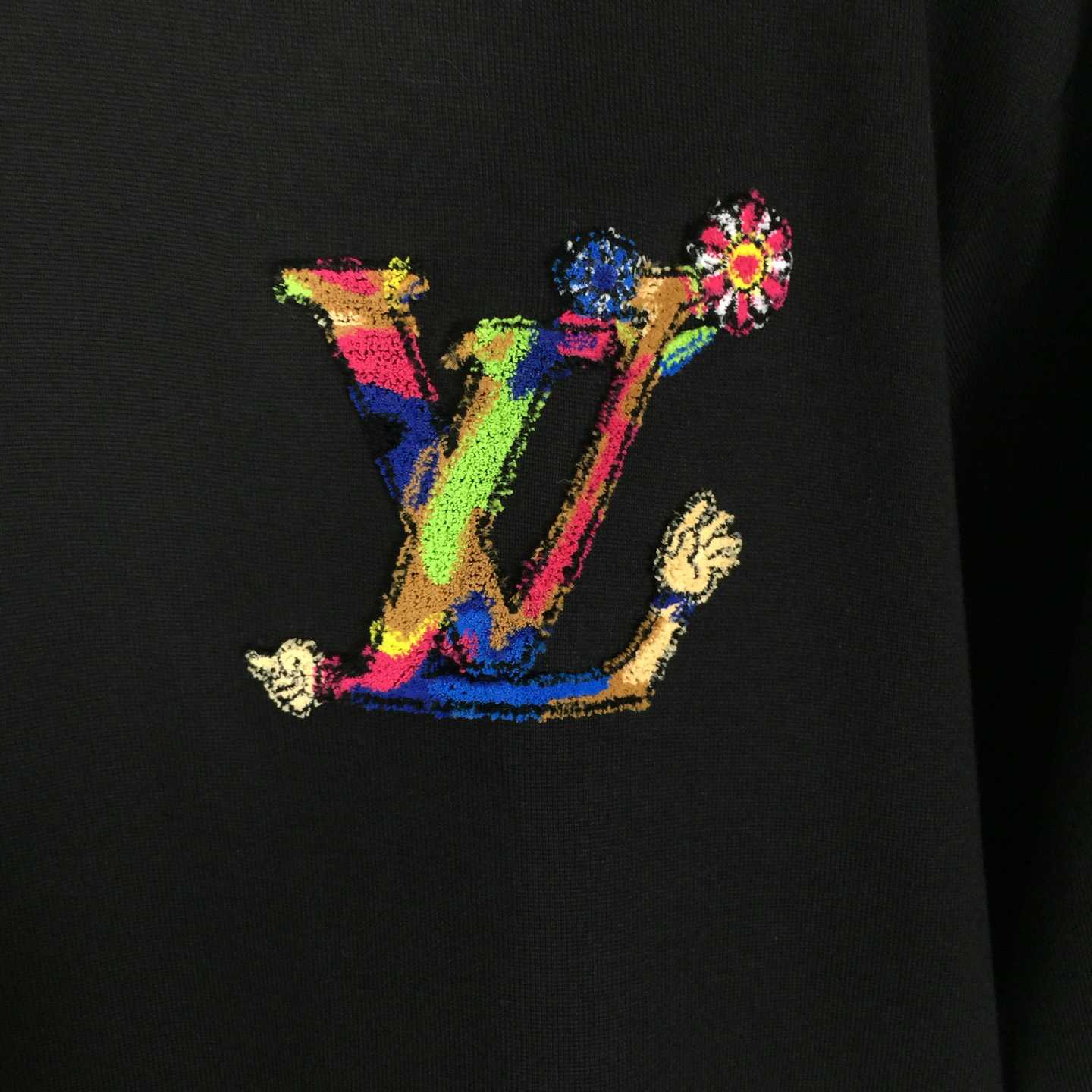 Louis Vuitton Logo Cotton T-Shirt  - DesignerGu