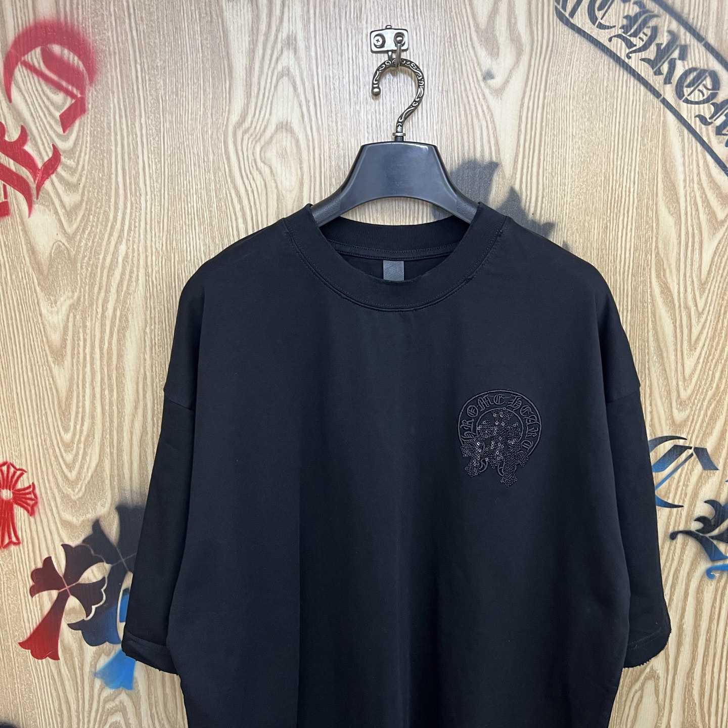Chrome Hearts Embroidered Letter Logo T-Shirt 'Black' - DesignerGu