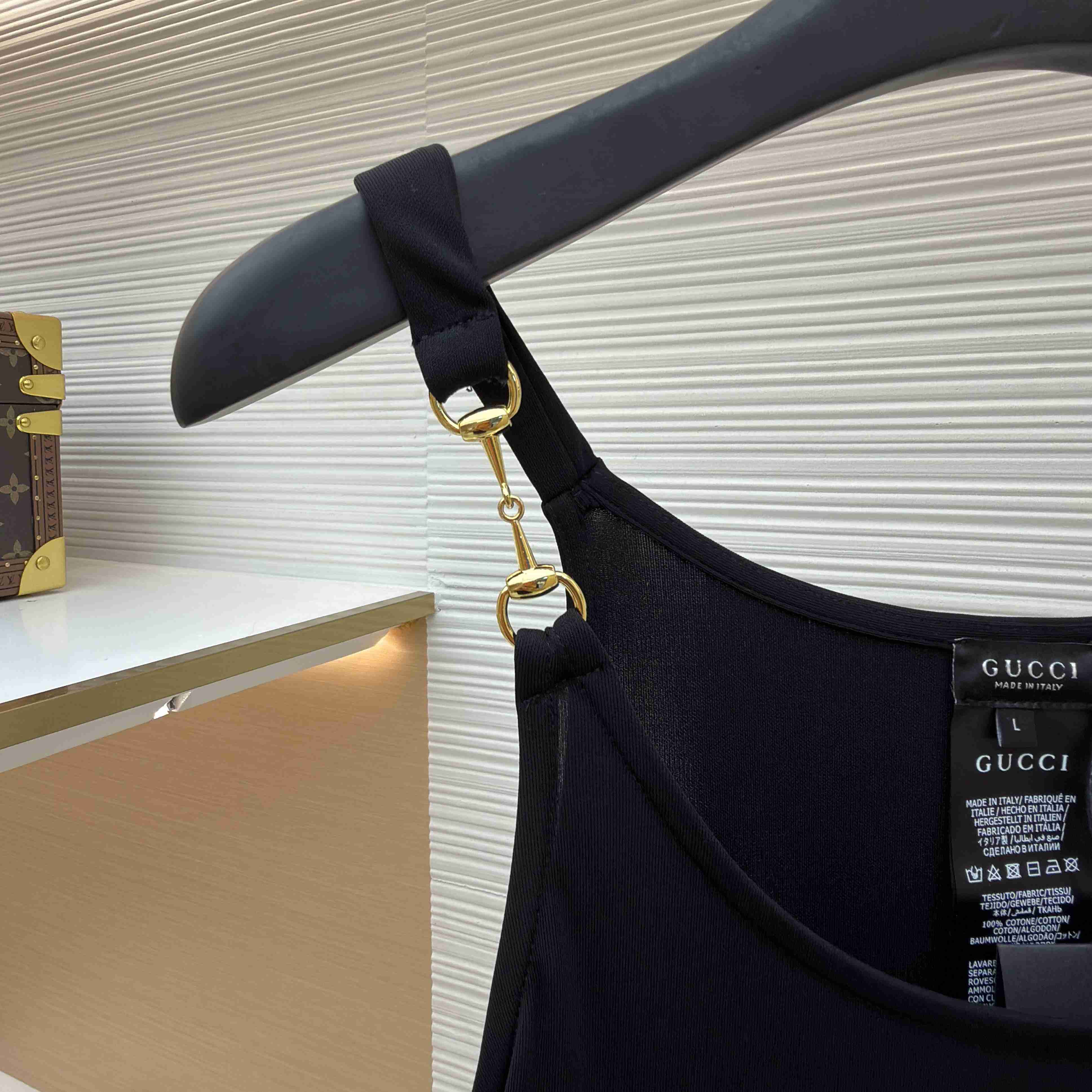 Gucci Viscose Crêpe Jersey Top With Horsebit - DesignerGu