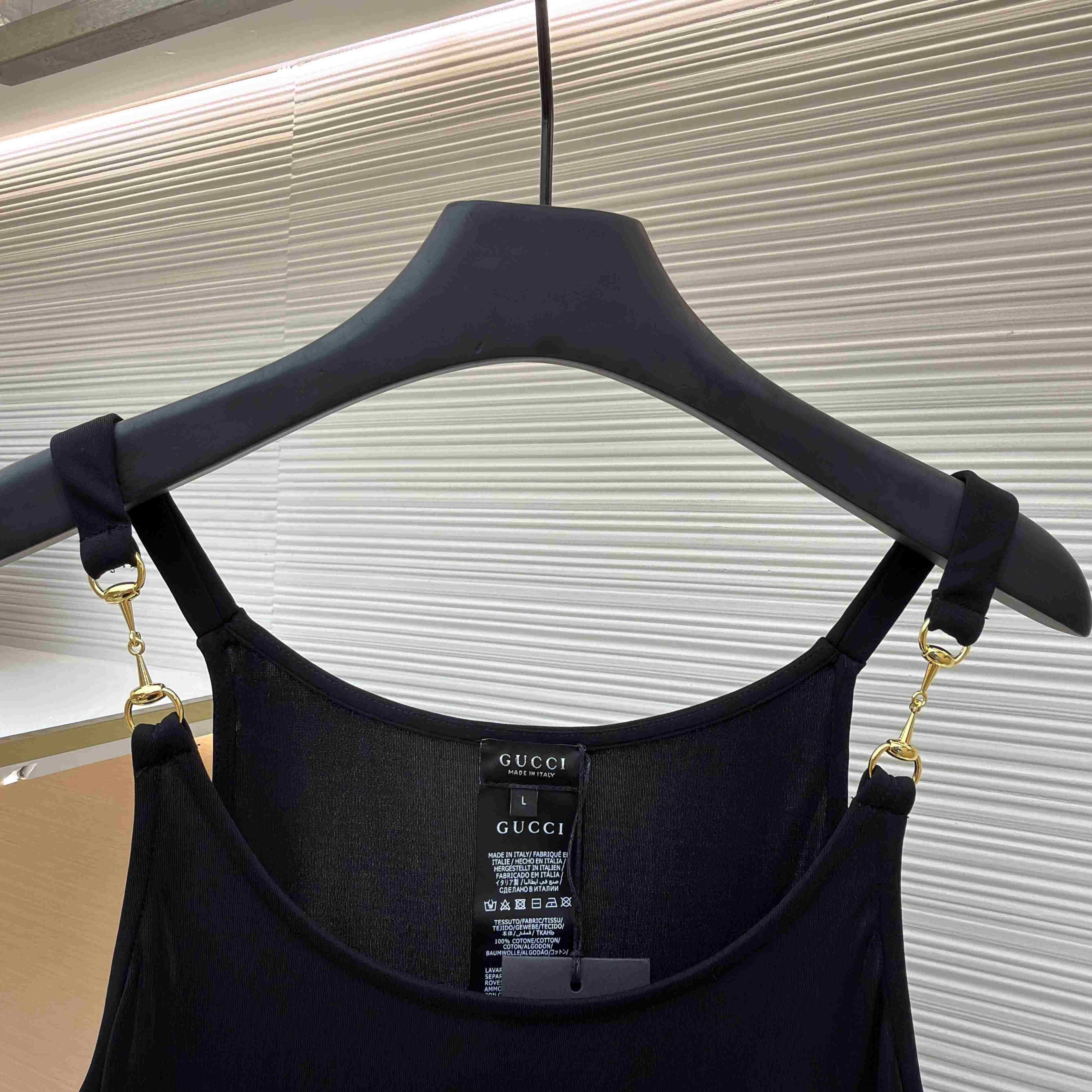 Gucci Viscose Crêpe Jersey Top With Horsebit - DesignerGu