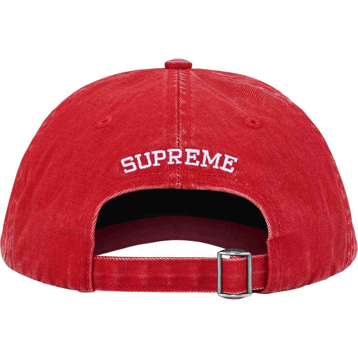 Supreme Pigment Coated S Logo 6 Panel 'Red' - DesignerGu
