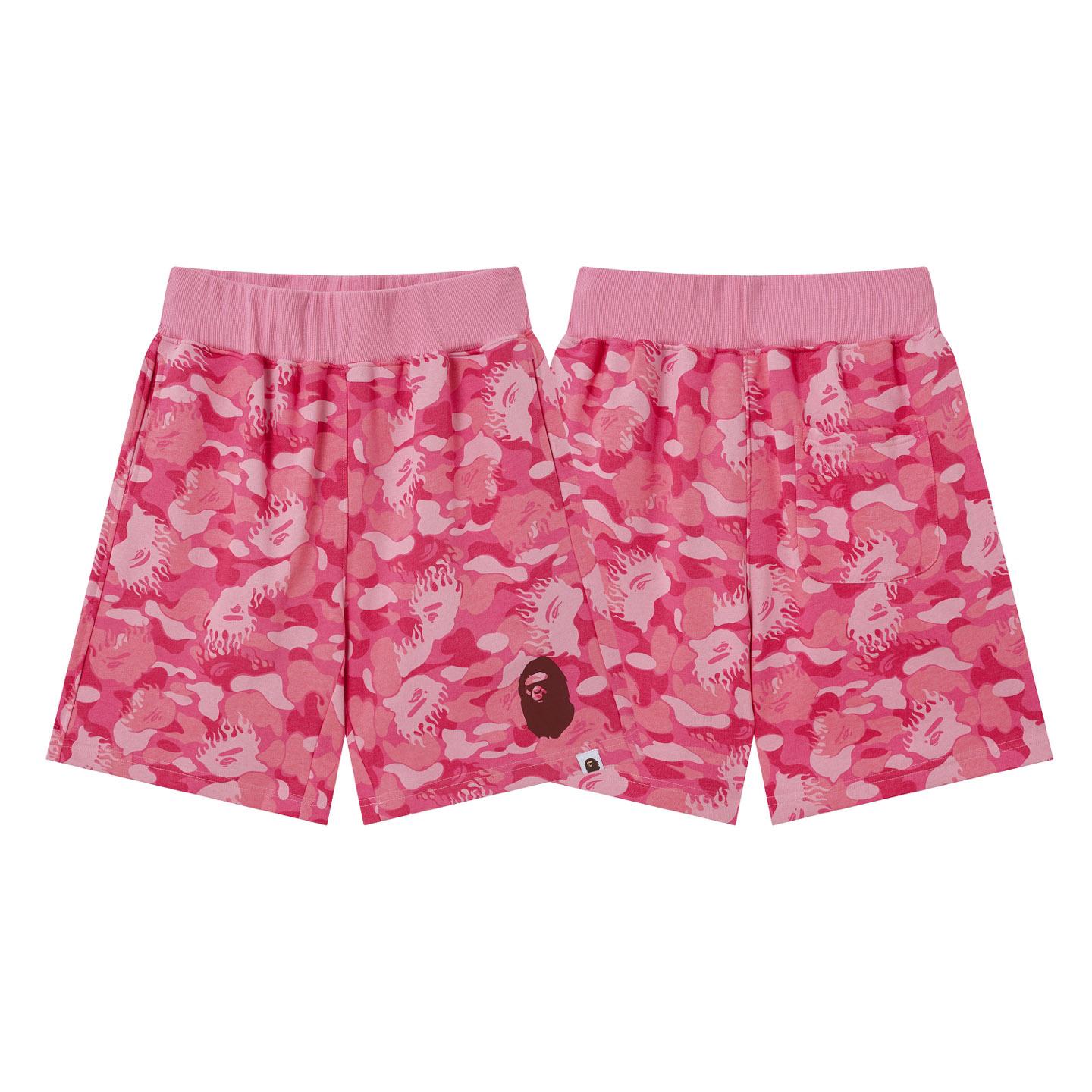 Bape Fire Camo Sweat Shorts - DesignerGu