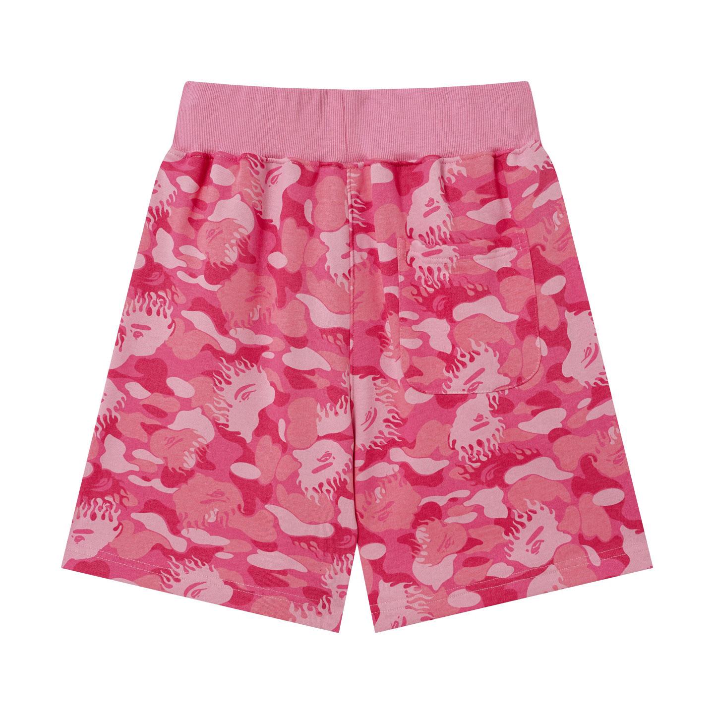 Bape Fire Camo Sweat Shorts - DesignerGu