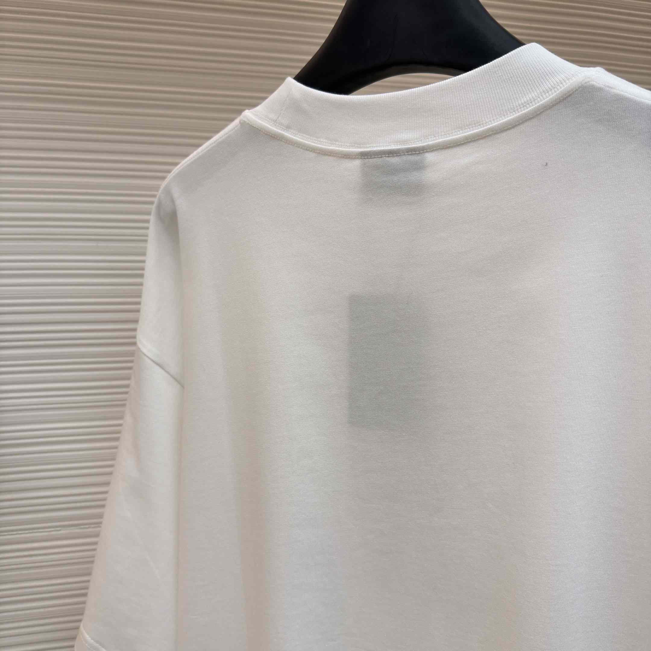 Balenciaga  Nano BB Logo Oversized T-Shirt - DesignerGu