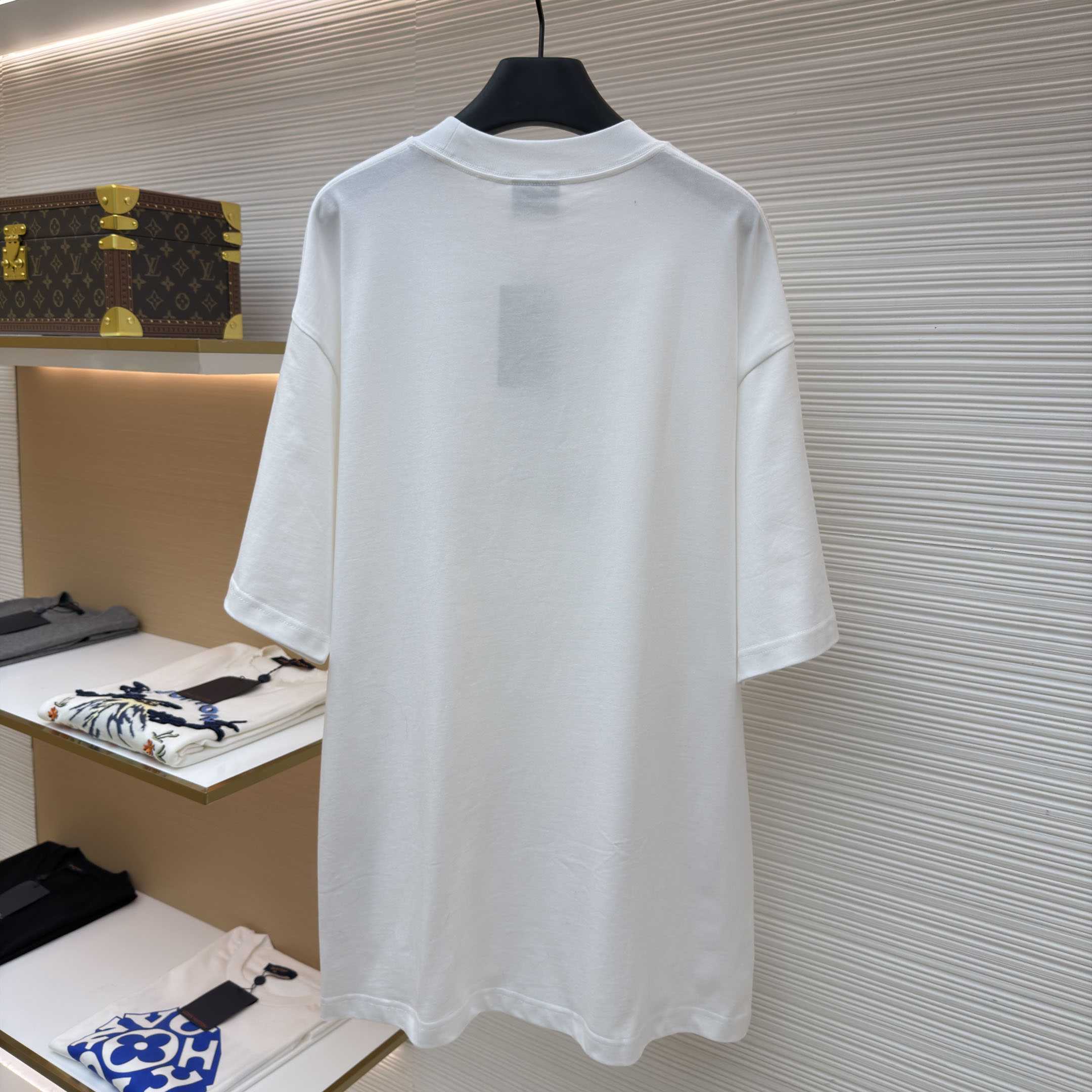 Balenciaga  Nano BB Logo Oversized T-Shirt - DesignerGu