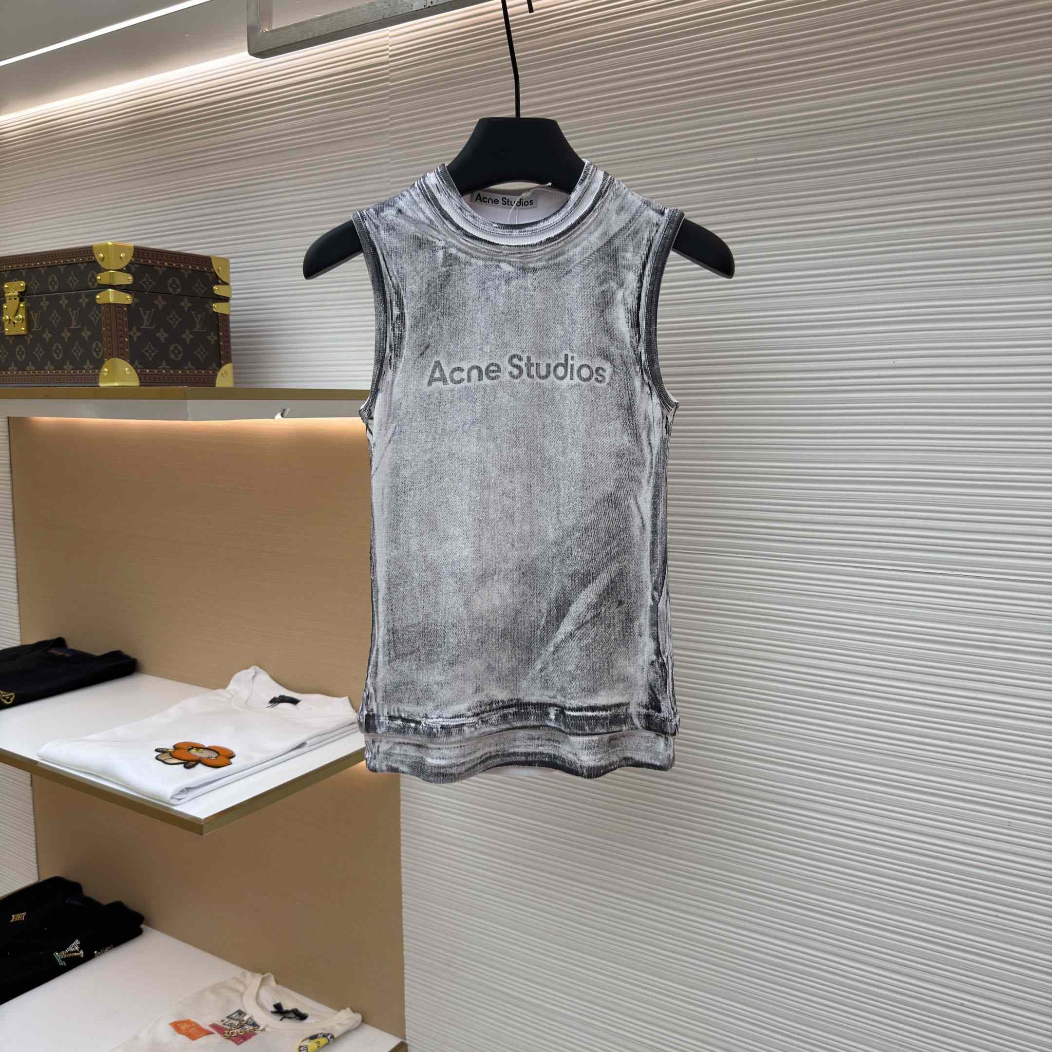Acne Studios Layered Logo Tank Top - DesignerGu