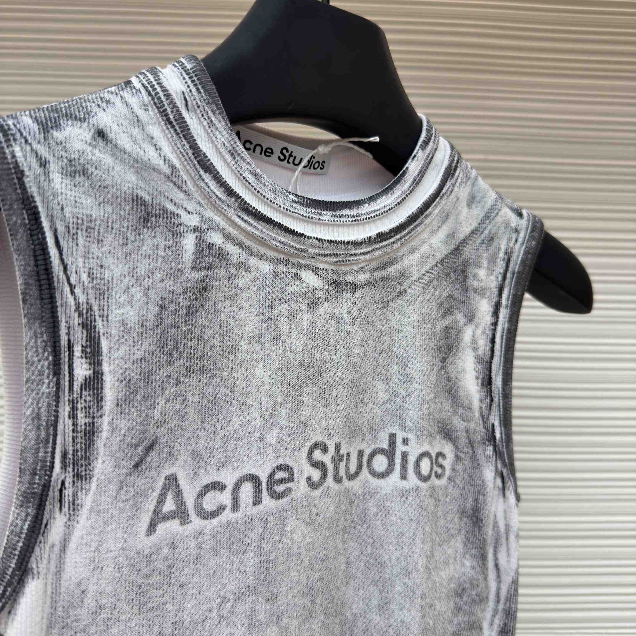 Acne Studios Layered Logo Tank Top - DesignerGu