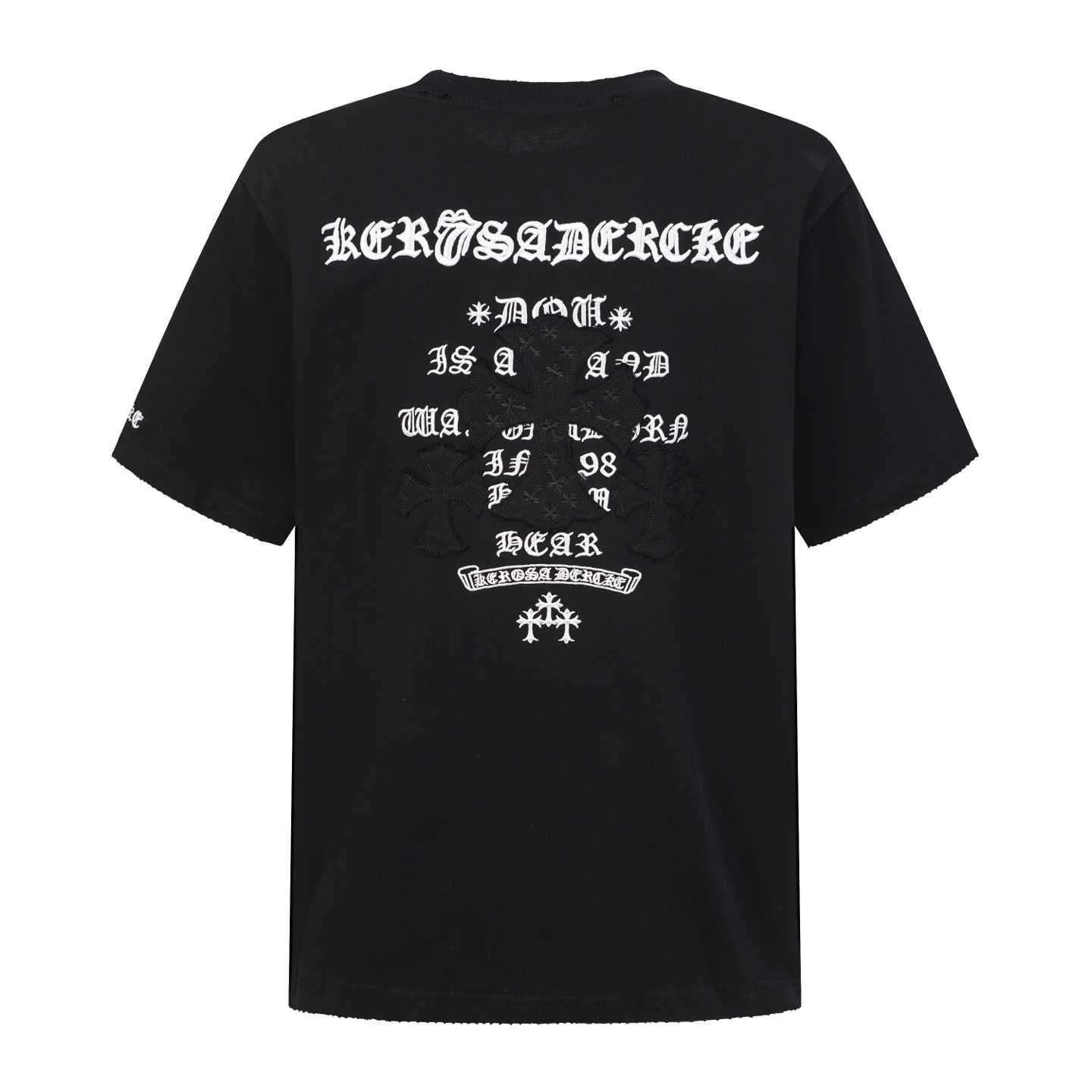 Chrome Hearts Embroidered T-Shirt 'Black' - DesignerGu