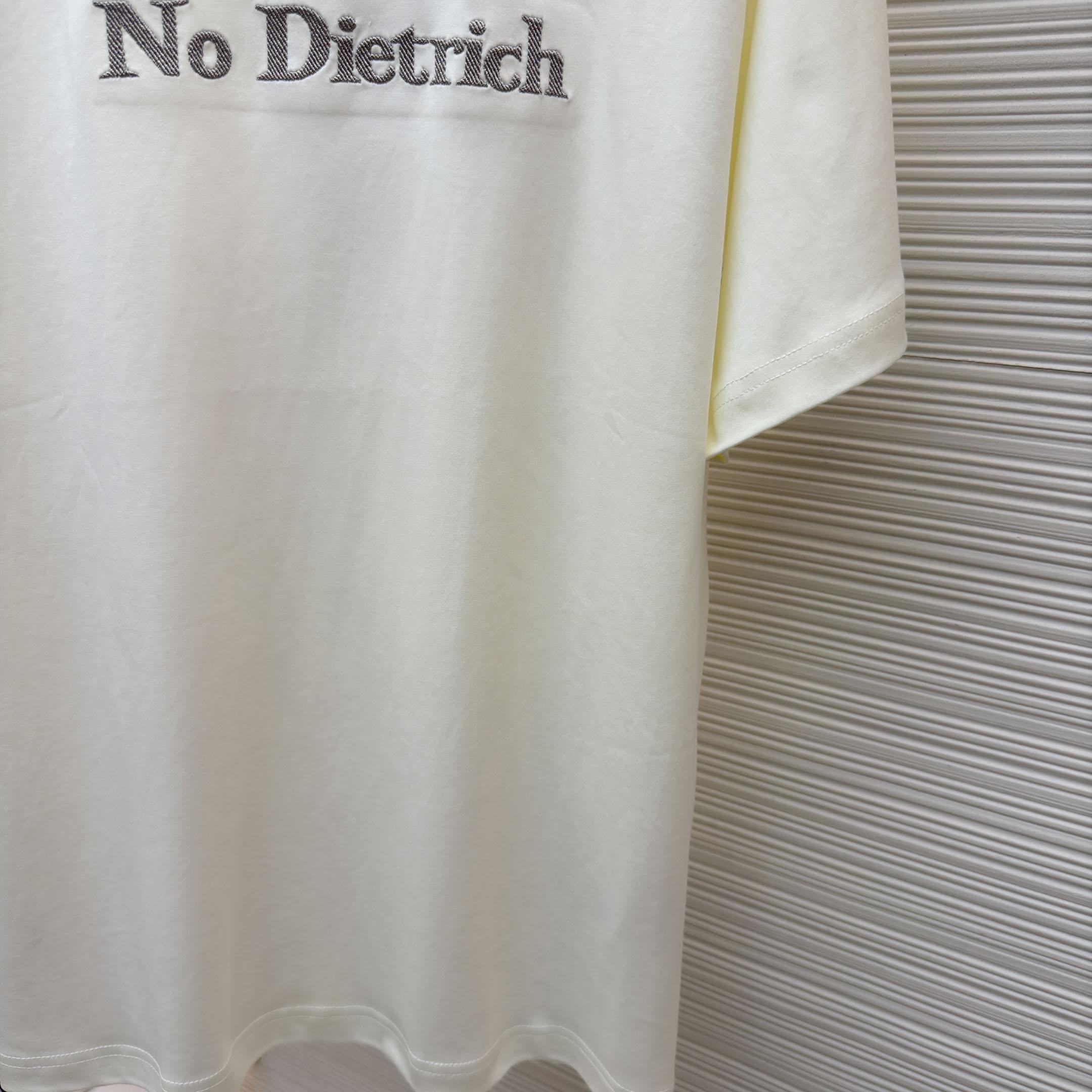 Dior T-shirt Met Borduursel, Relaxed-Fit - DesignerGu