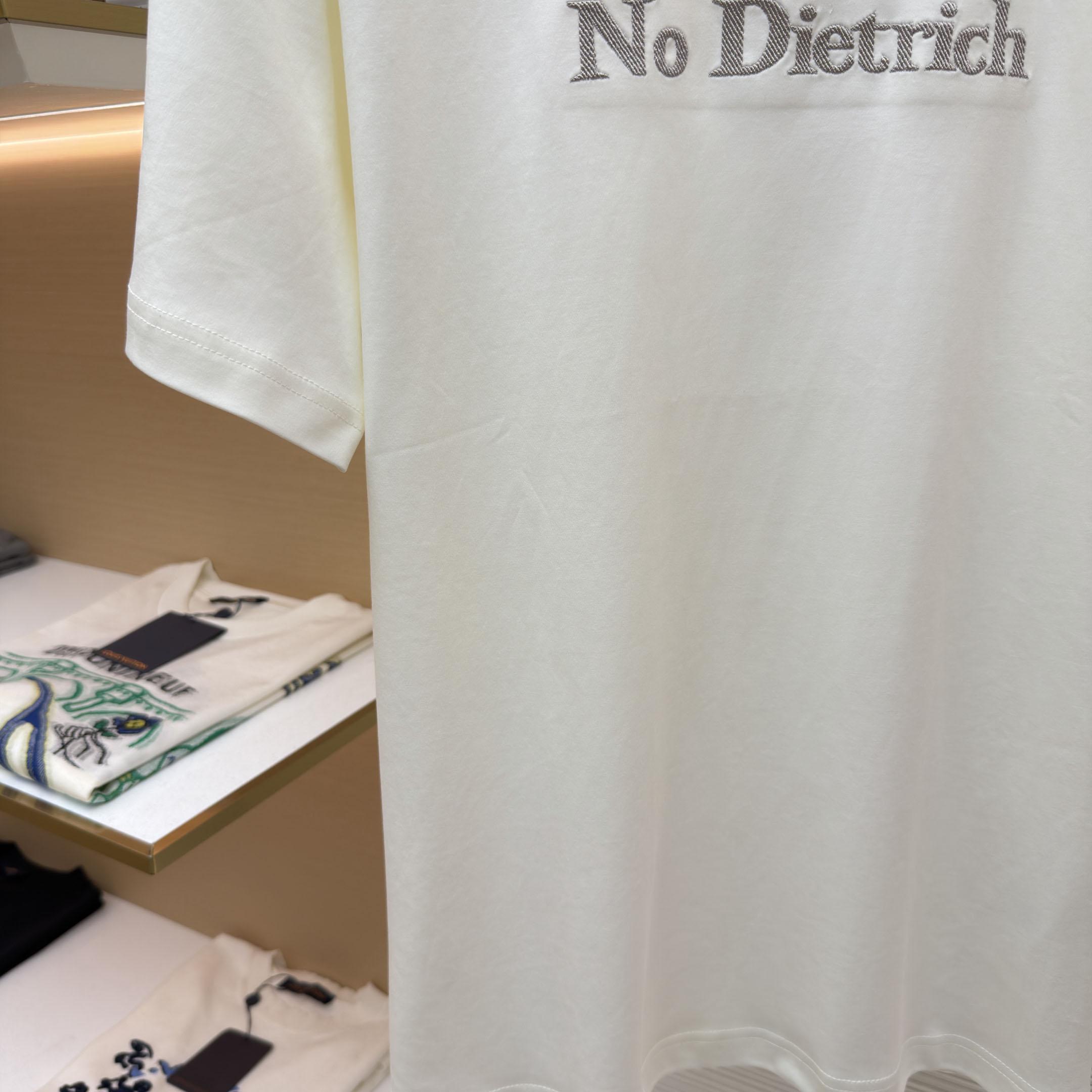 Dior T-shirt Met Borduursel, Relaxed-Fit - DesignerGu
