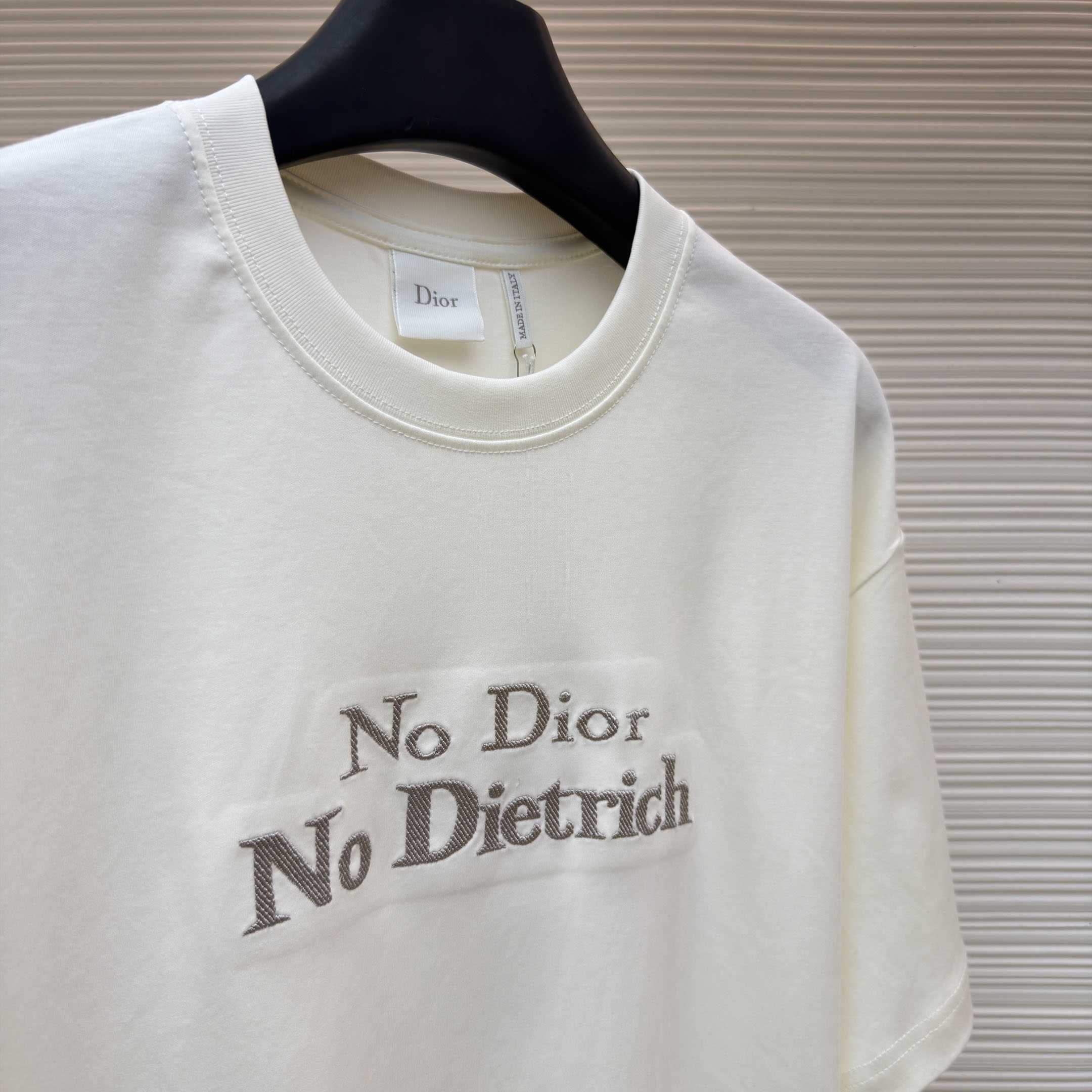 Dior T-shirt Met Borduursel, Relaxed-Fit - DesignerGu