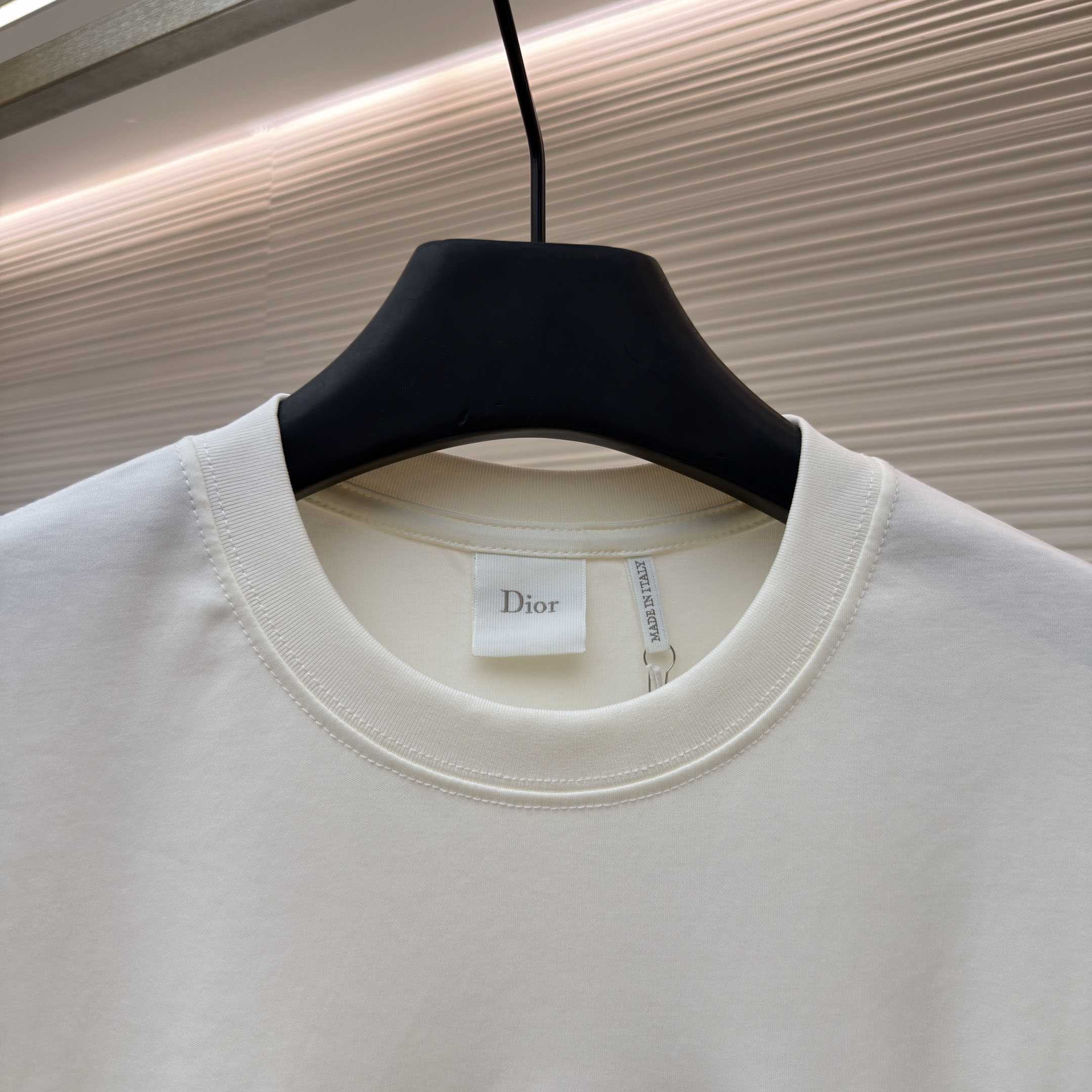 Dior T-shirt Met Borduursel, Relaxed-Fit - DesignerGu