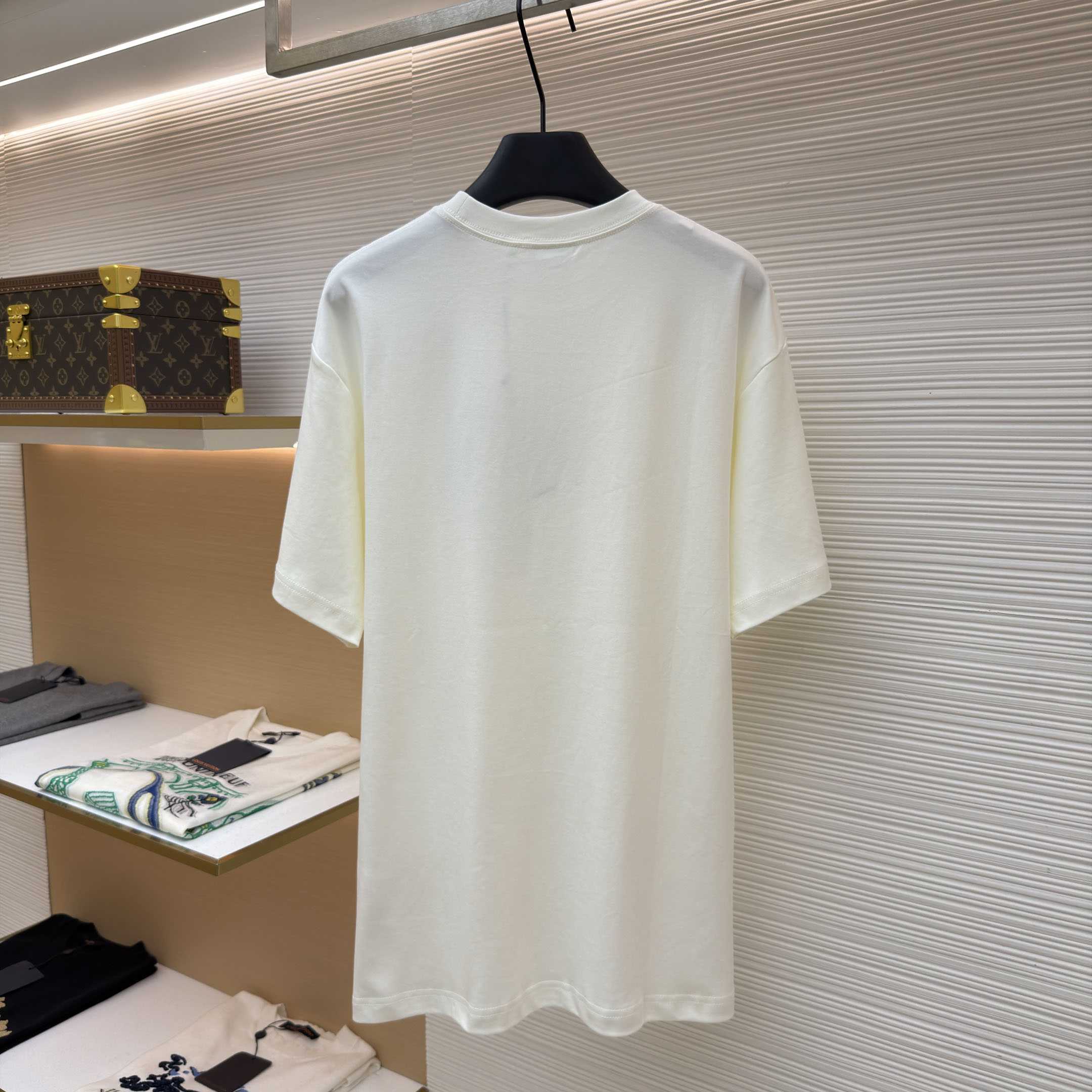 Dior T-shirt Met Borduursel, Relaxed-Fit - DesignerGu