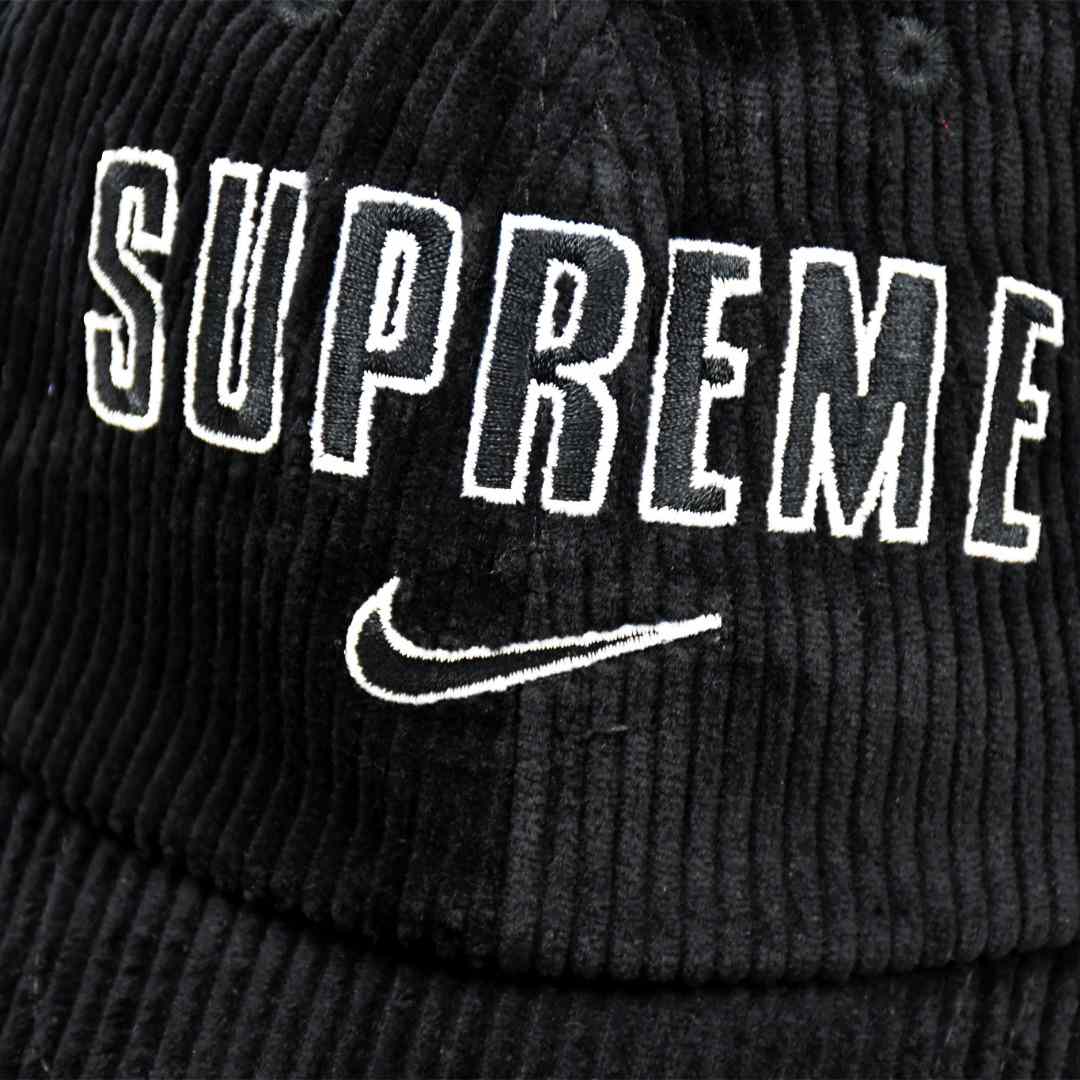 Supreme x Nike Arc Corduroy 6-Panel 'Black' - DesignerGu