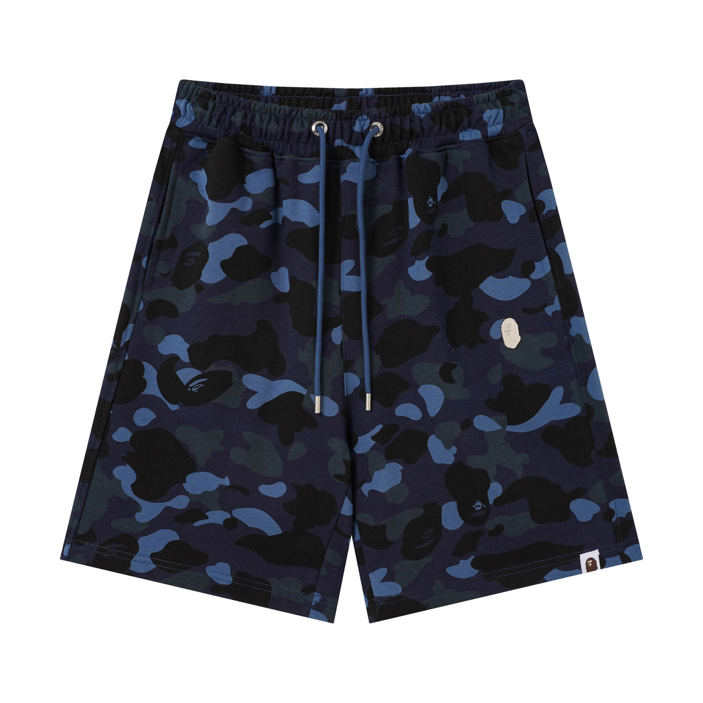 Bape Color Camo Metal Ape Head Relaxed Fit Sweat Shorts  - DesignerGu
