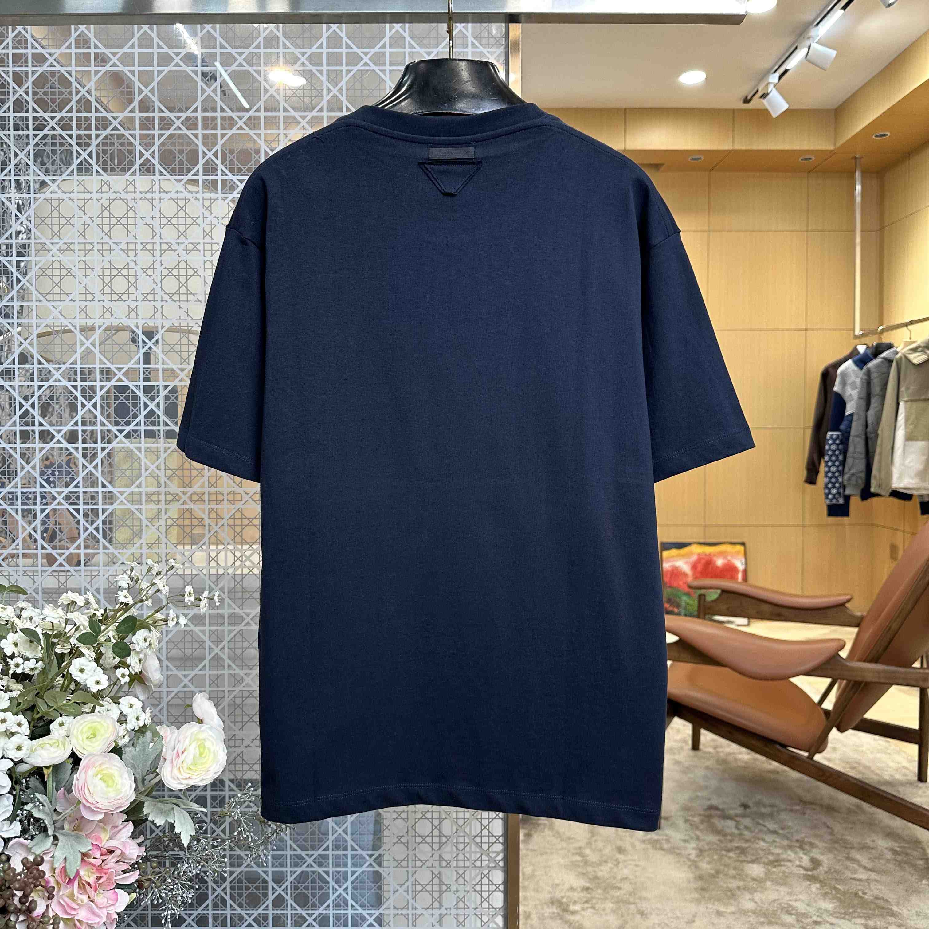 Prada Cotton Jersey T-Shirts - DesignerGu
