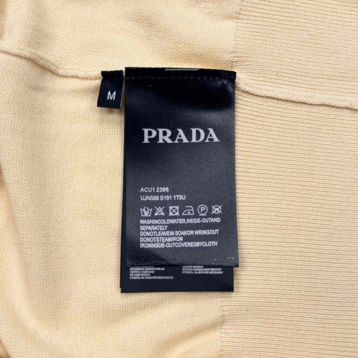 Prada Superfine Wool Polo Shirt - DesignerGu