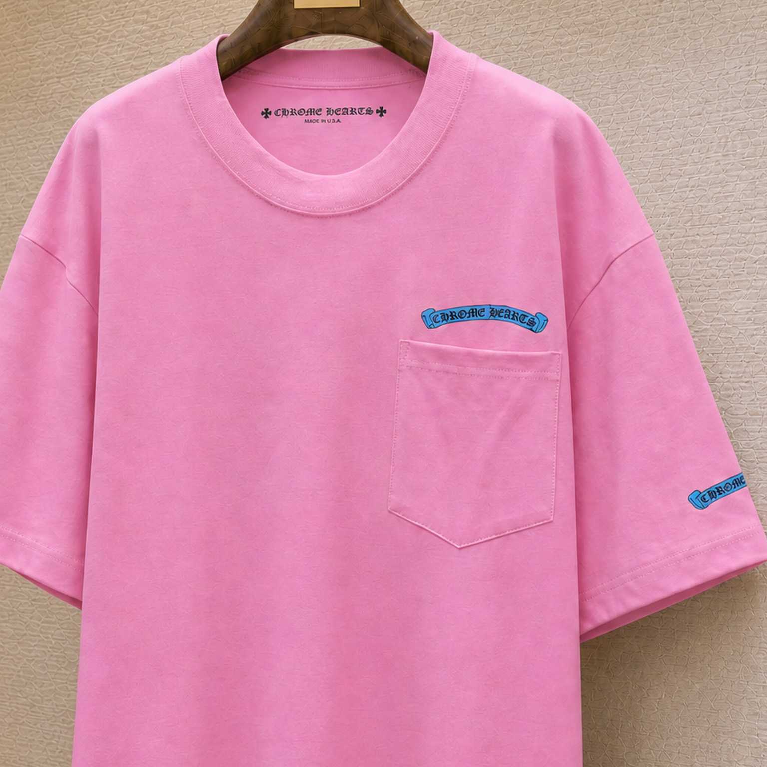 Chrome Hearts  Scroll Label Pocket T-Shirt   - DesignerGu