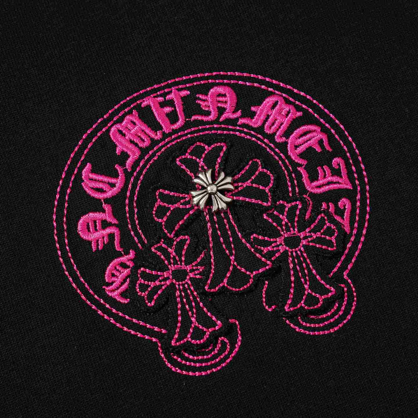 Chrome Hearts Horseshoe Logo T-Shirt 'Black' - DesignerGu